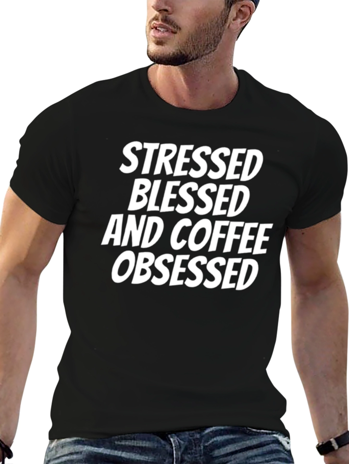 Stressed Blessed & Coffee Obsessed T-Shirt