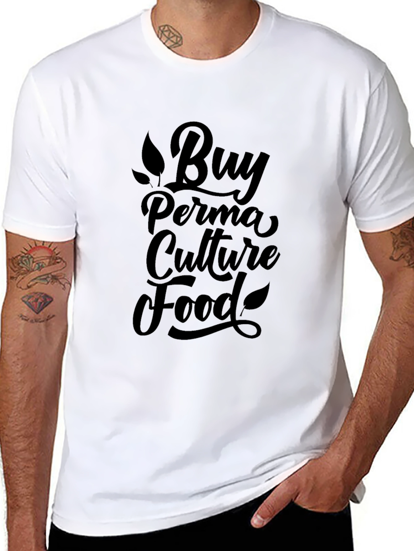 Buy Perma Culture Food T-Shirt - Black