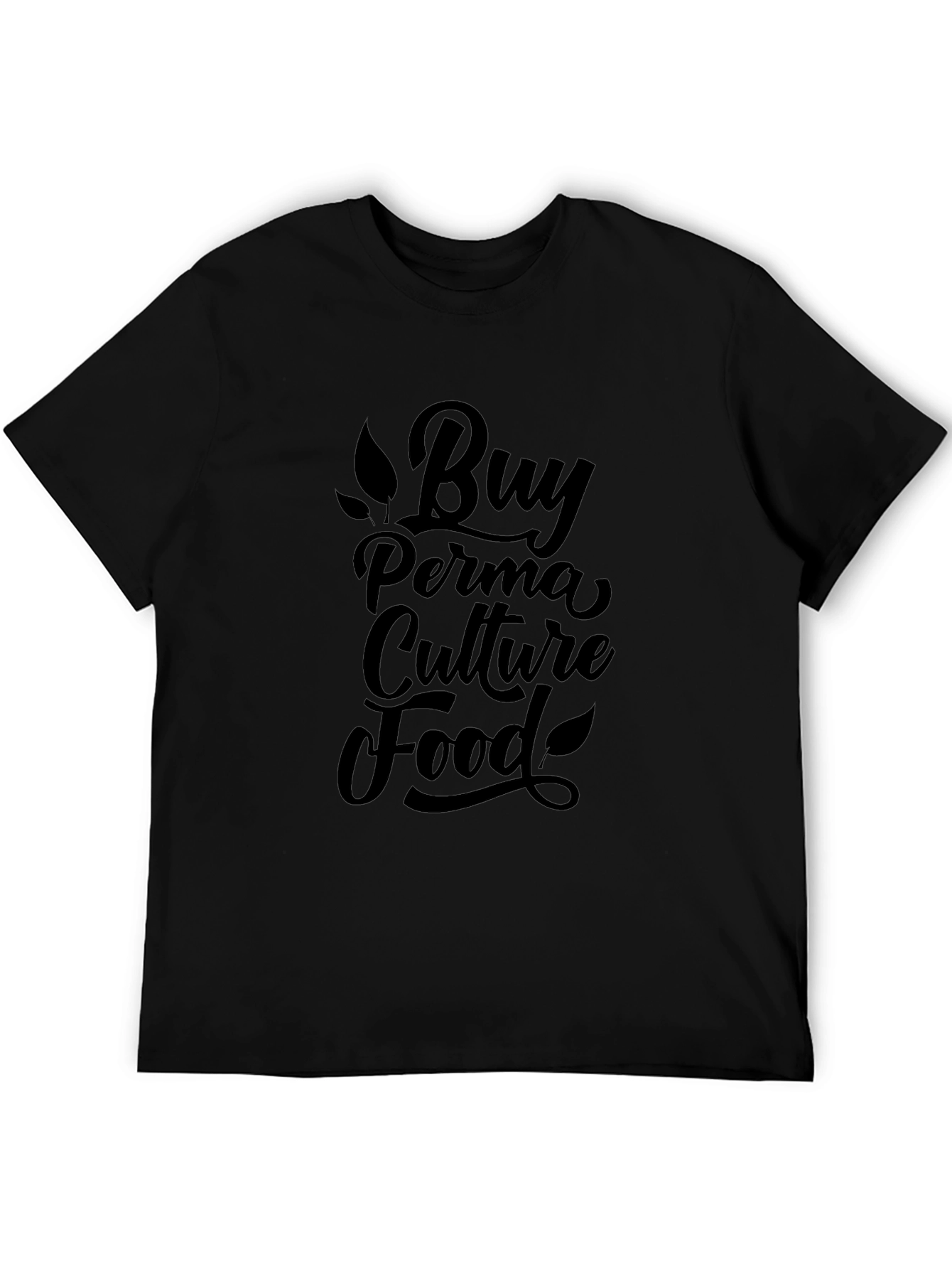 Buy Perma Culture Food T-Shirt - Black