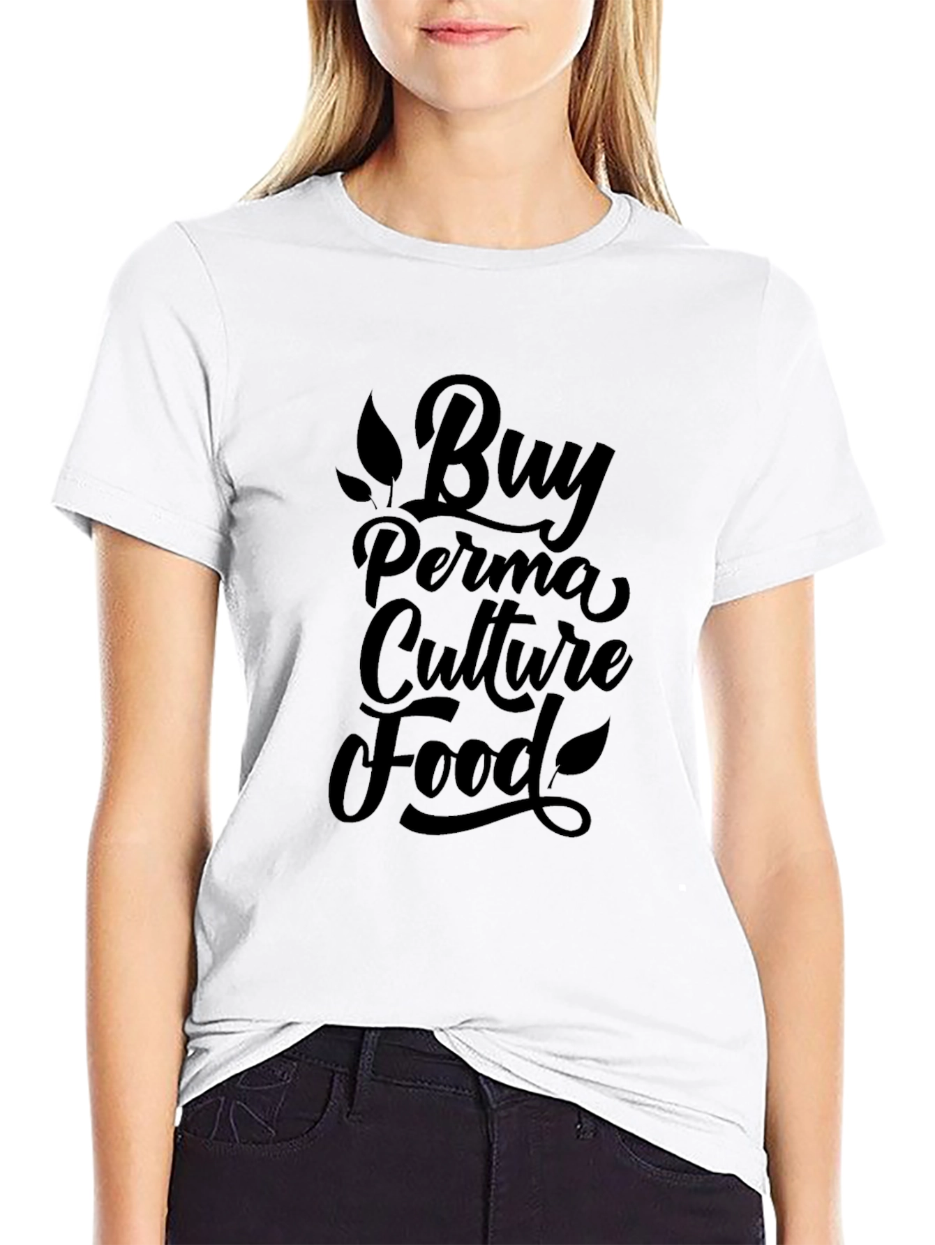 Buy Perma Culture Food T-Shirt - Black