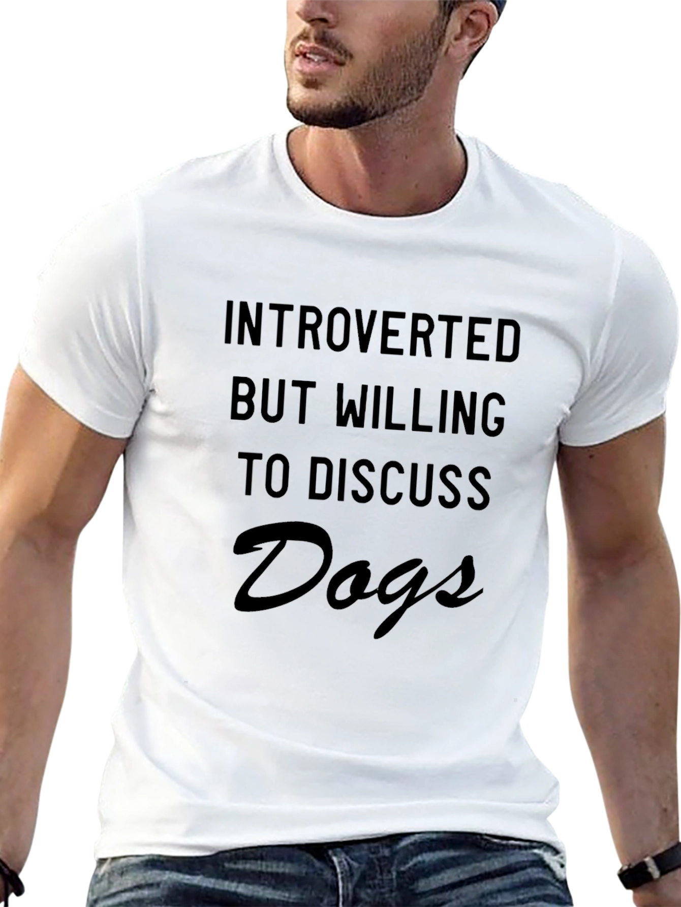 Introverted But Willing to Discuss Dogs T-Shirt