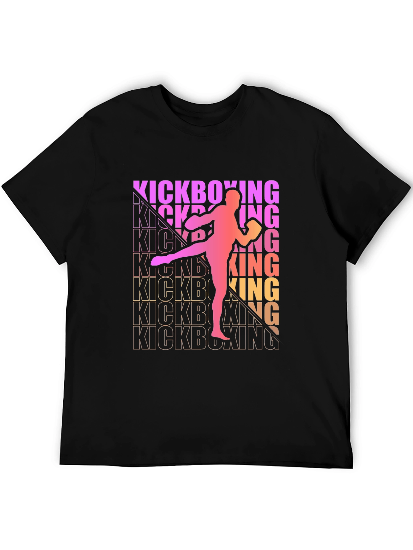 Kickboxing Silhouette T-Shirt - Martial Arts Tee