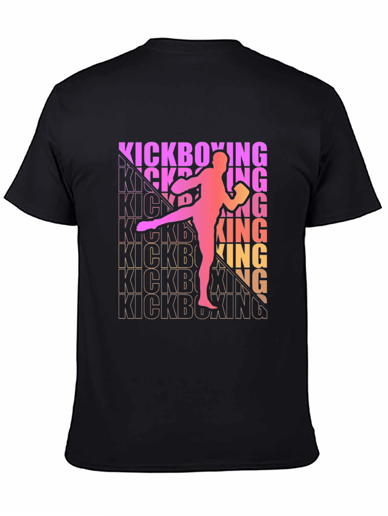 Kickboxing Silhouette T-Shirt - Martial Arts Tee