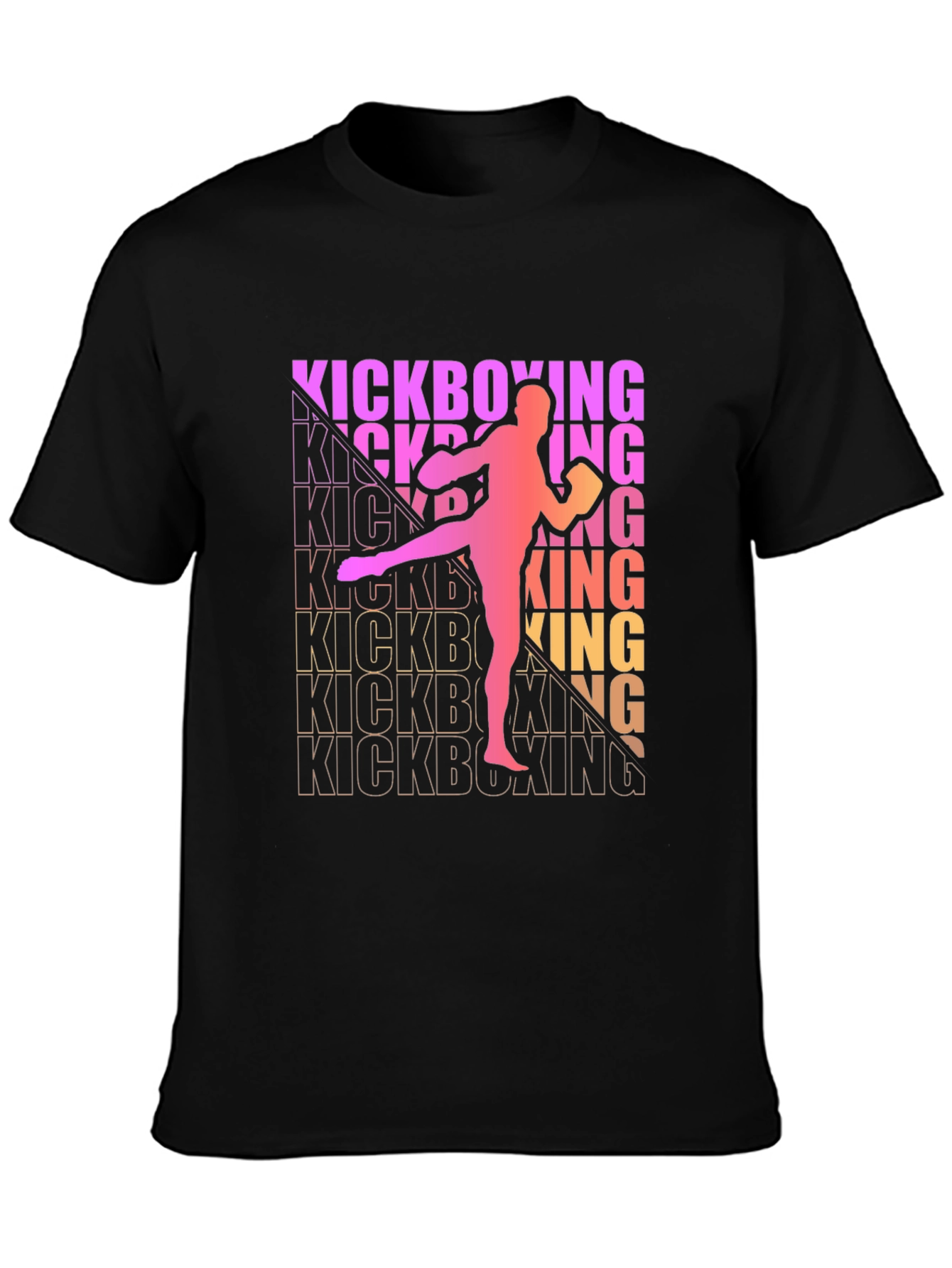 Kickboxing Silhouette T-Shirt - Martial Arts Tee