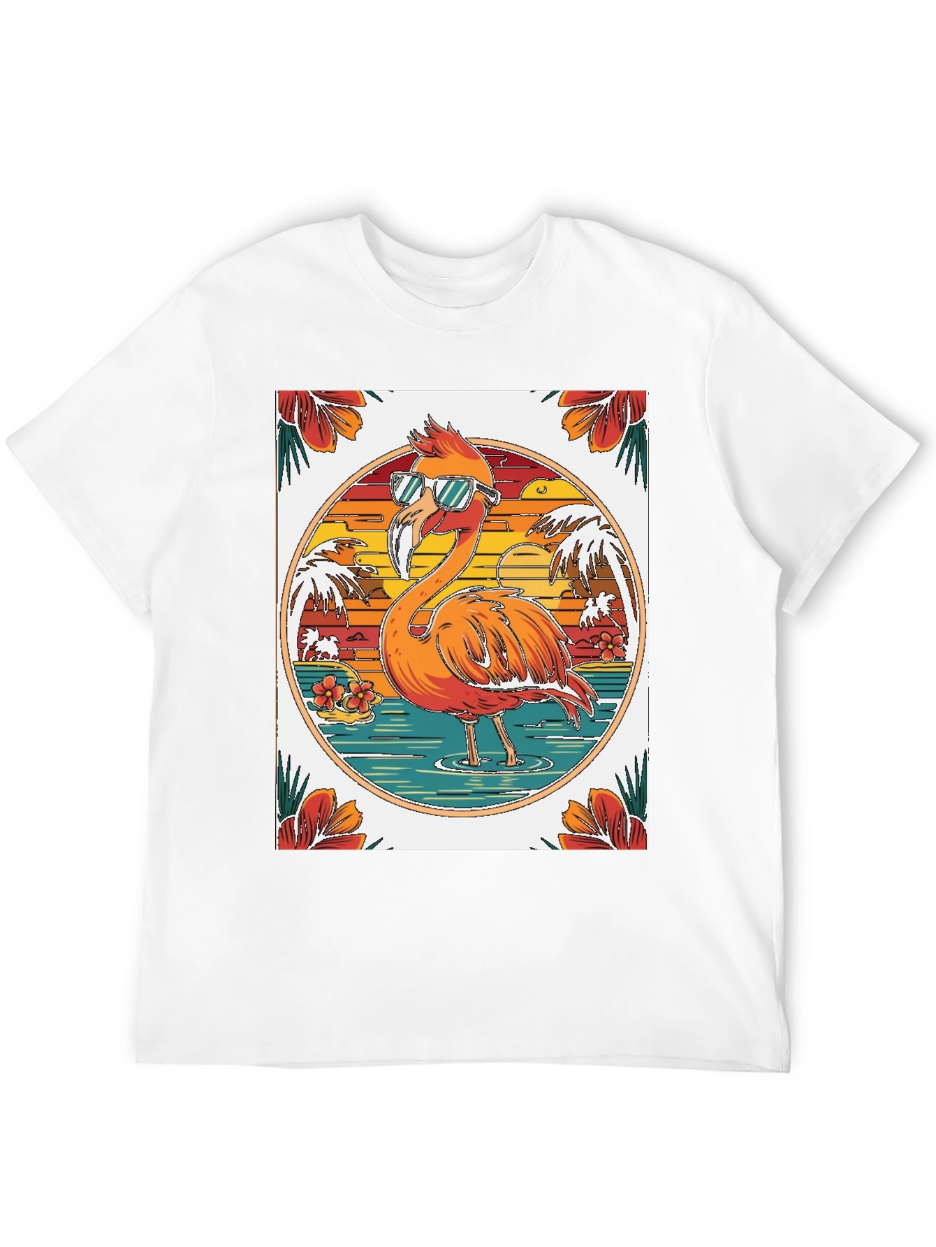 Cool Flamingo T-Shirt: Tropical Summer Vibes!