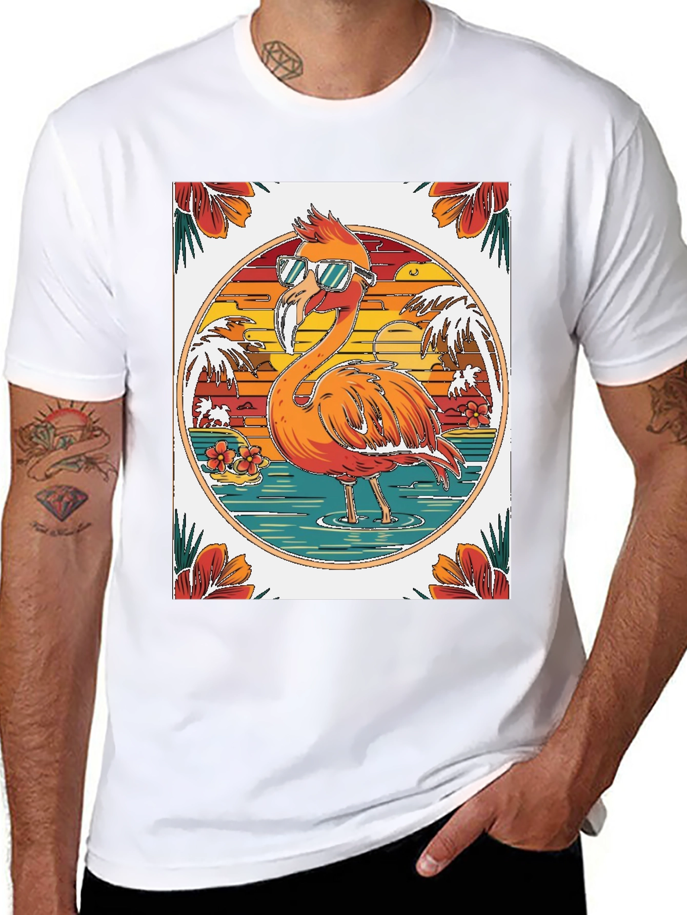 Cool Flamingo T-Shirt: Tropical Summer Vibes!