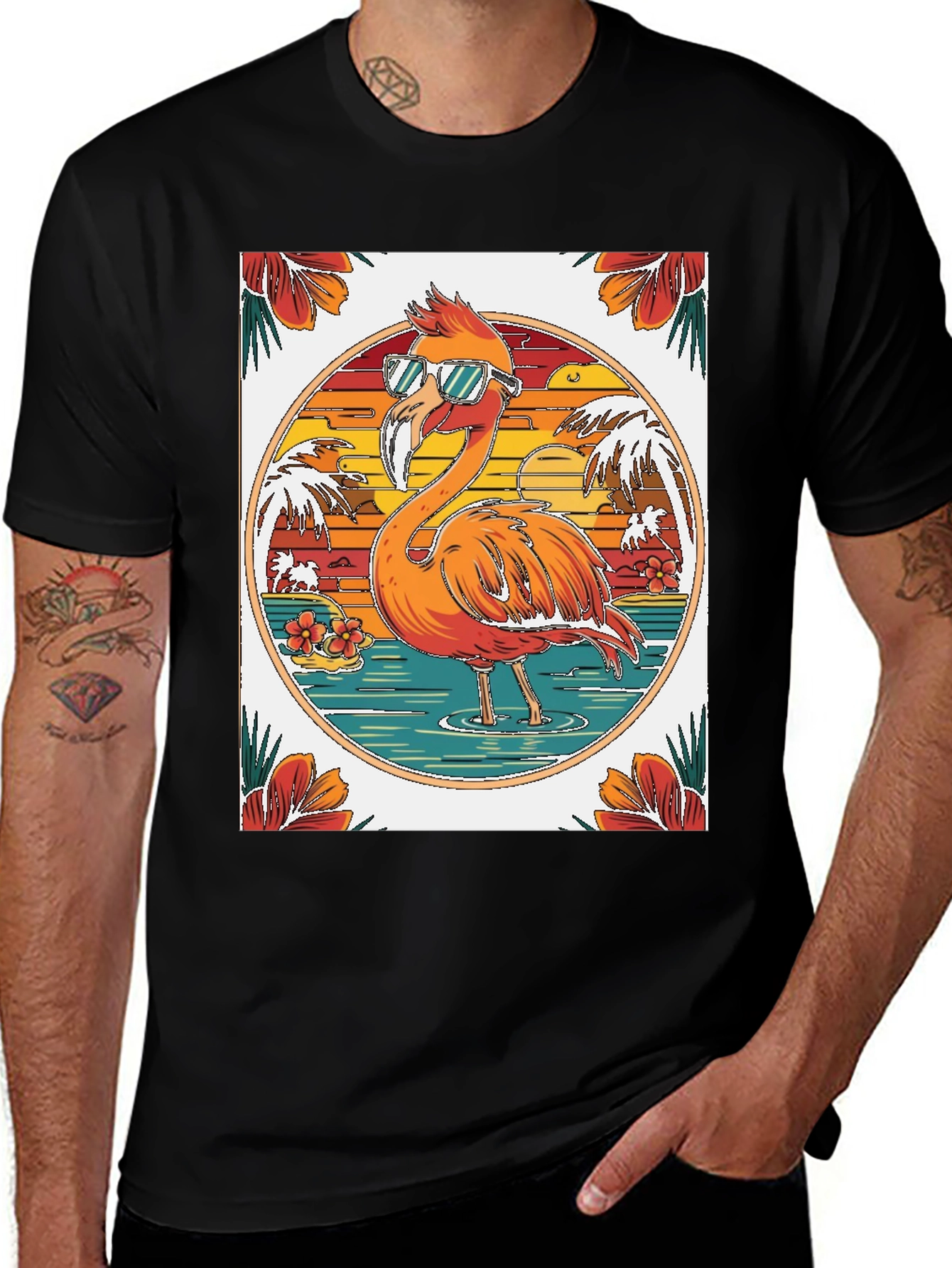 Cool Flamingo T-Shirt: Tropical Summer Vibes!