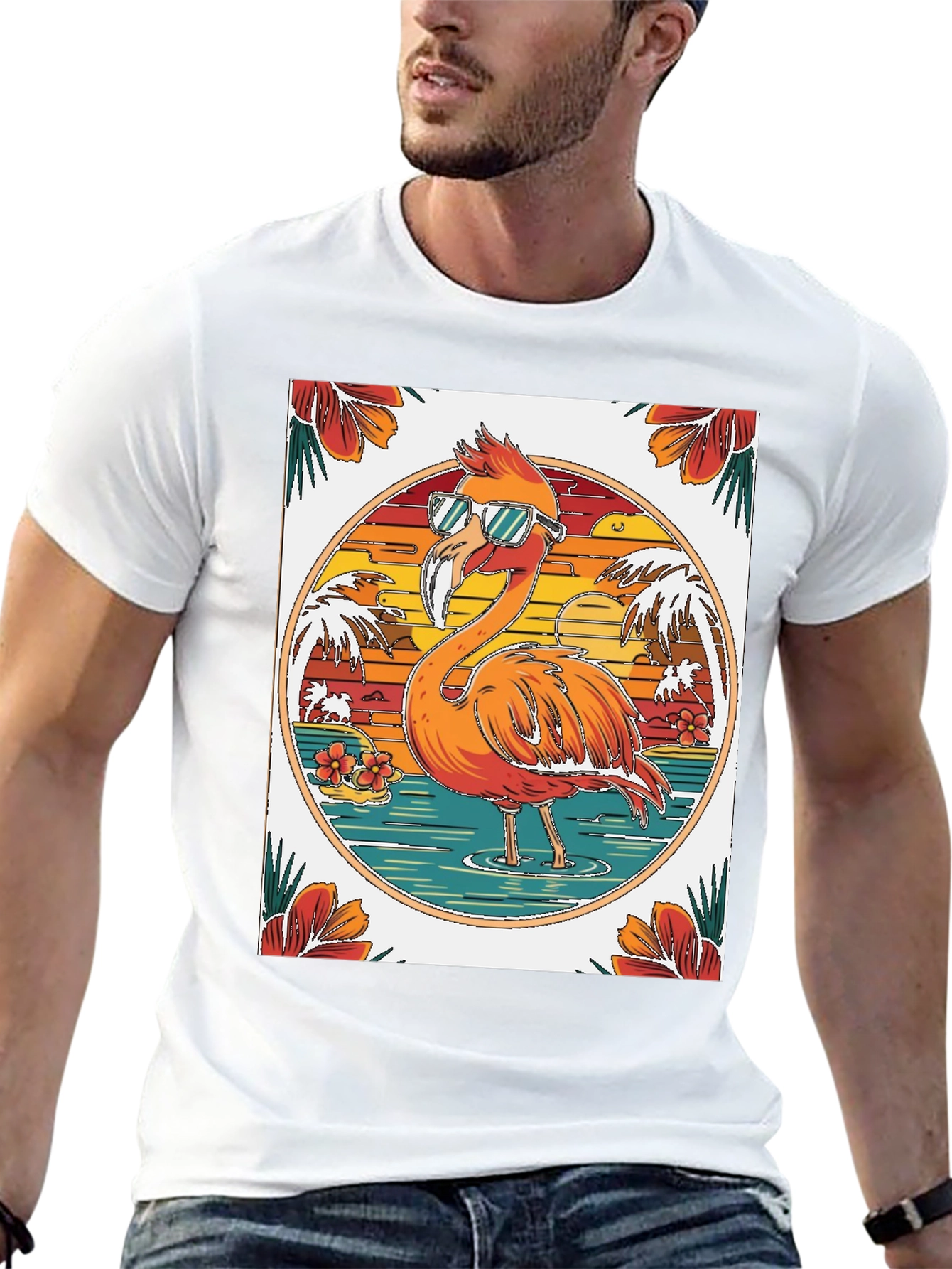 Cool Flamingo T-Shirt: Tropical Summer Vibes!