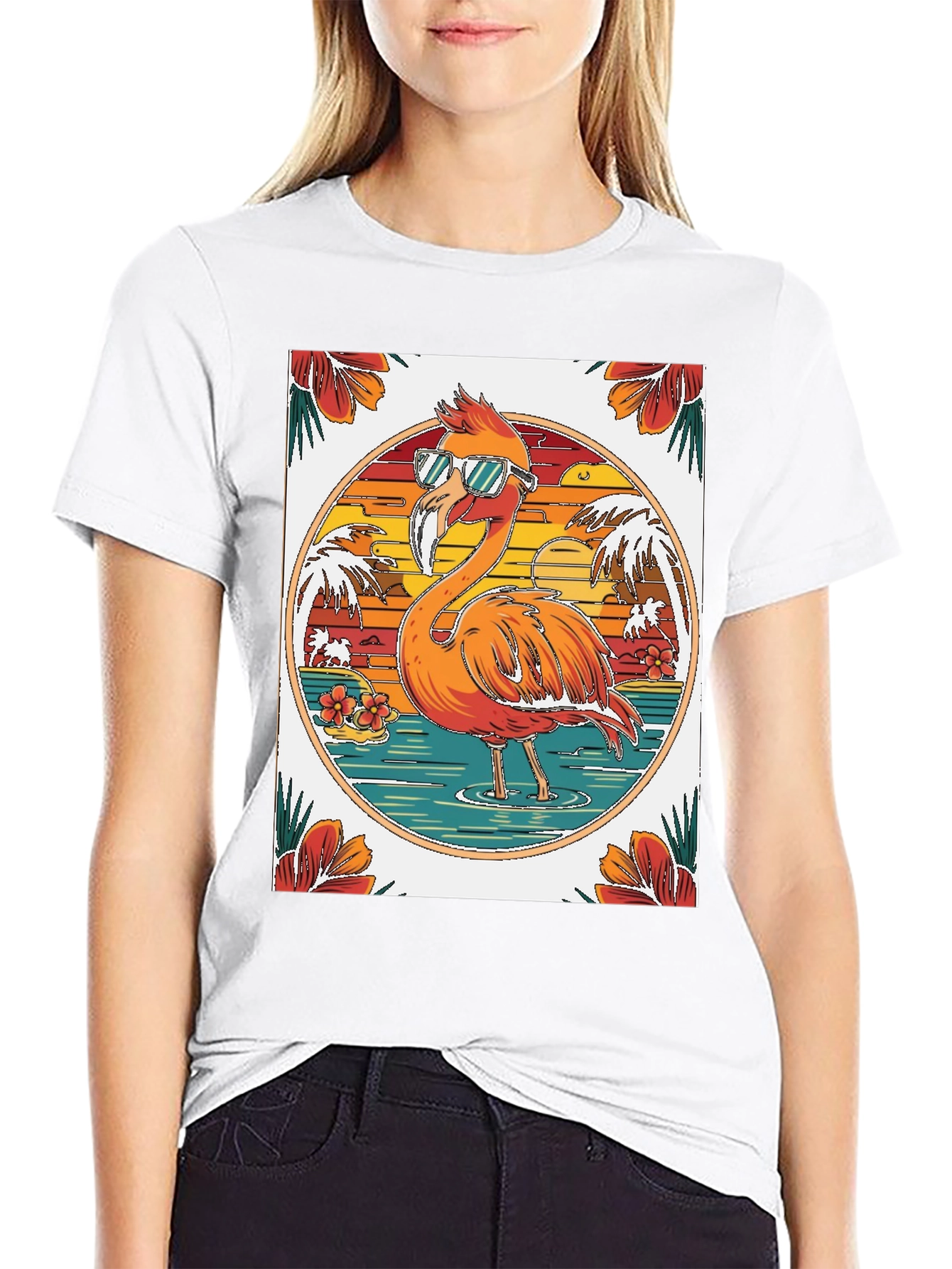Cool Flamingo T-Shirt: Tropical Summer Vibes!