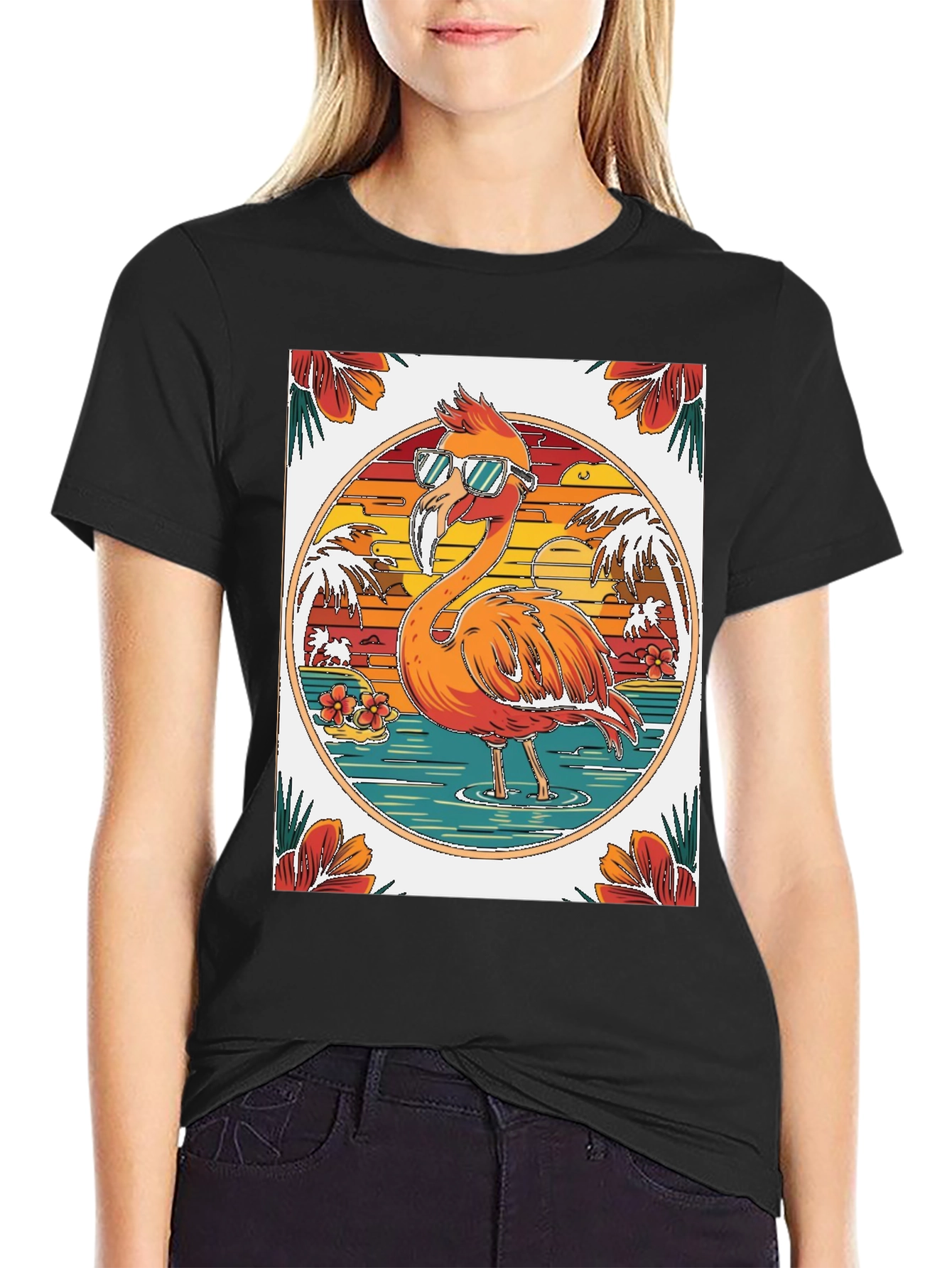 Cool Flamingo T-Shirt: Tropical Summer Vibes!