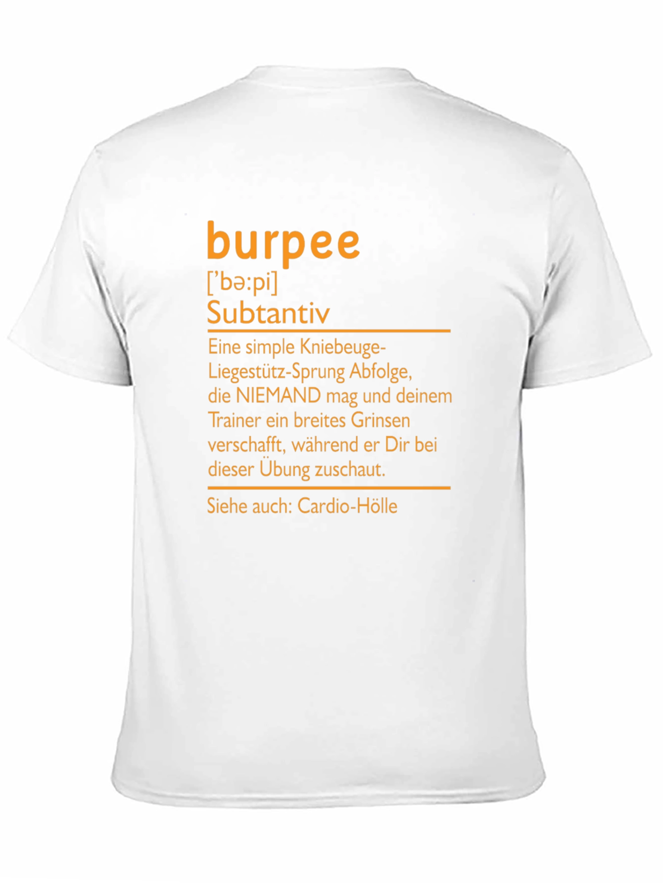 Burpee Definition T-Shirt - Workout Humor