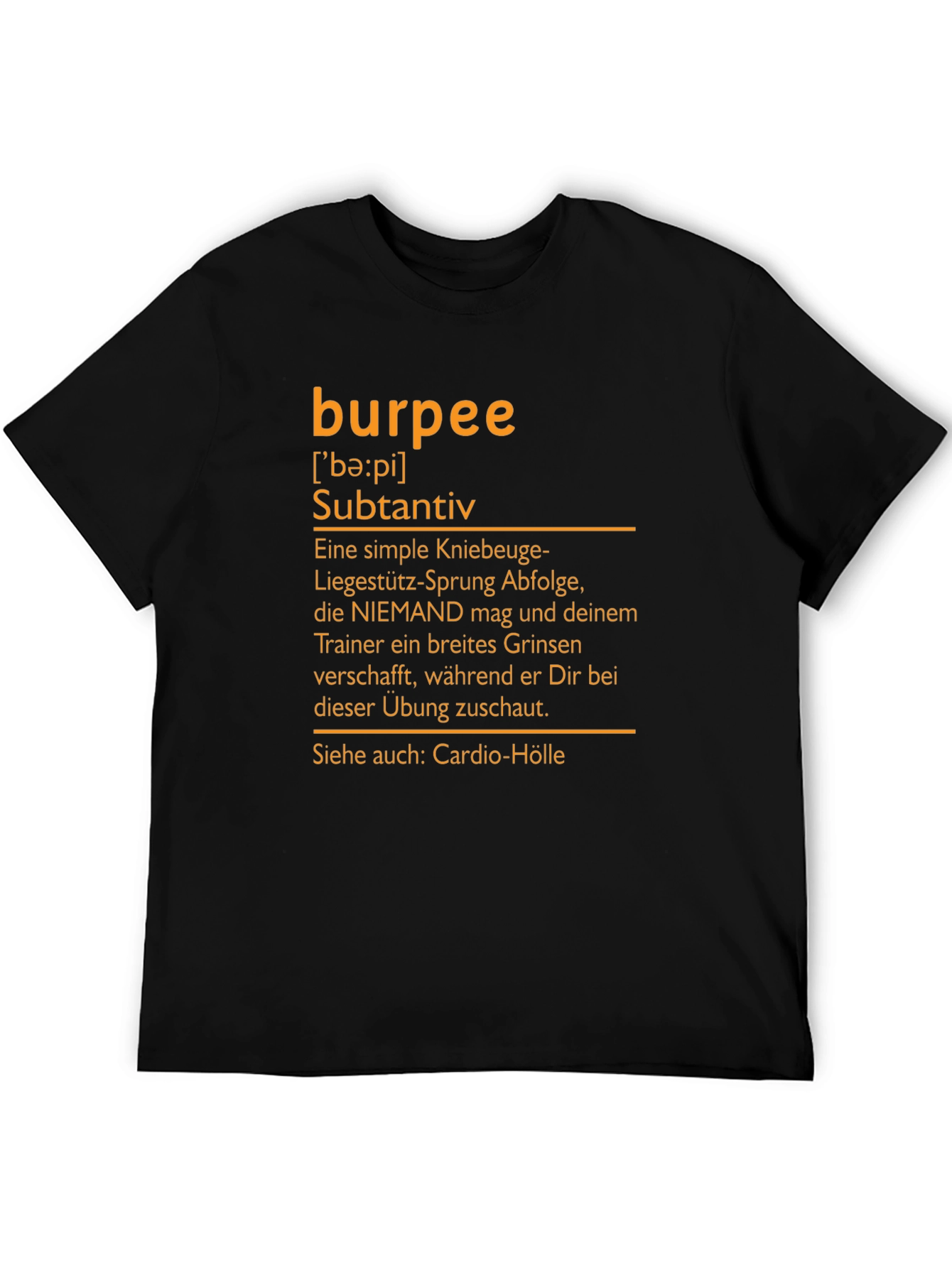 Burpee Definition T-Shirt - Workout Humor