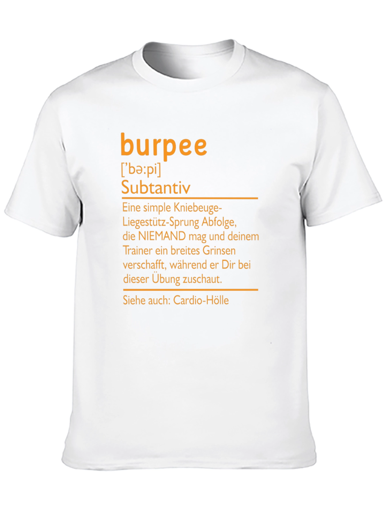 Burpee Definition T-Shirt - Workout Humor