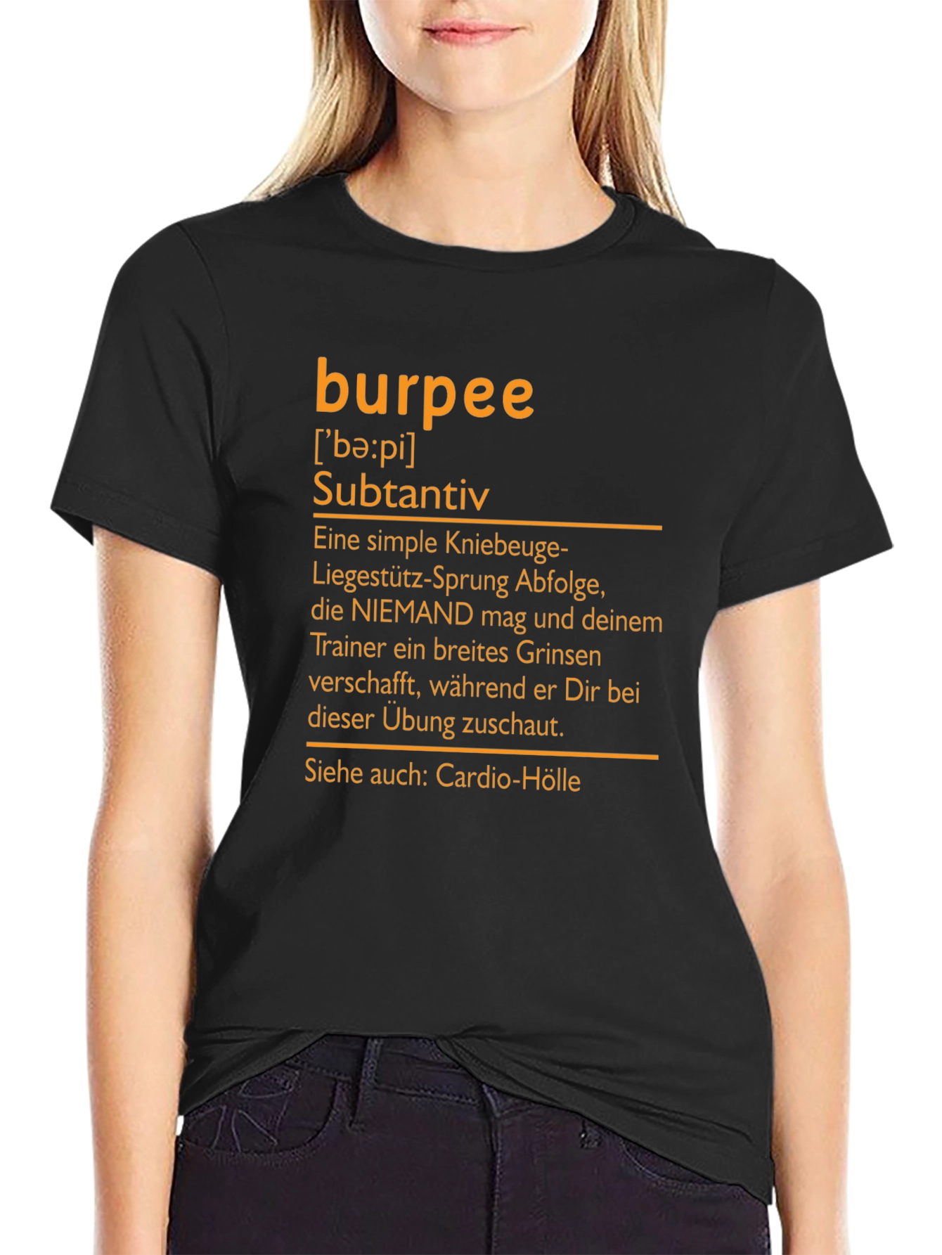 Burpee Definition T-Shirt - Workout Humor
