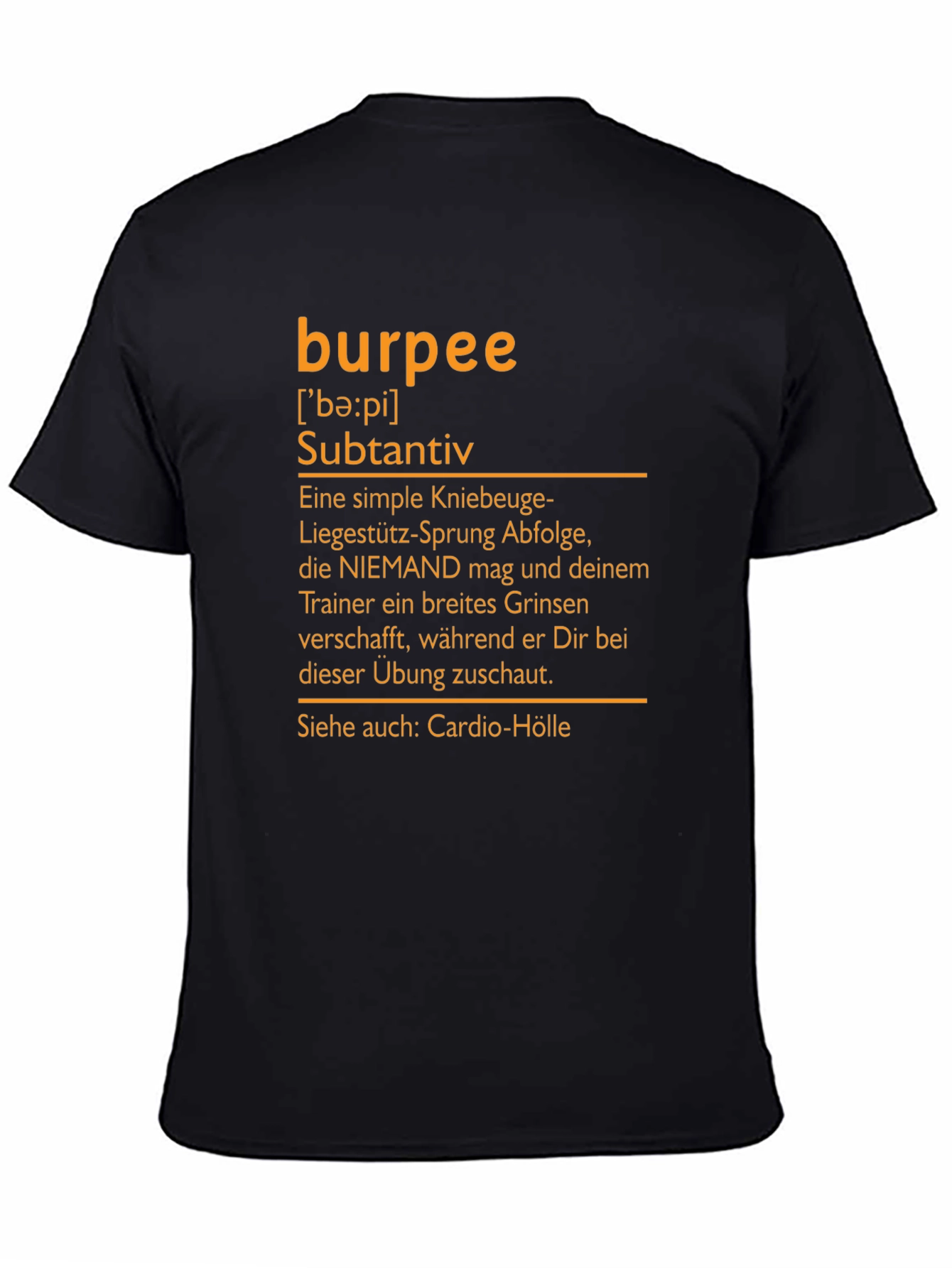 Burpee Definition T-Shirt - Workout Humor
