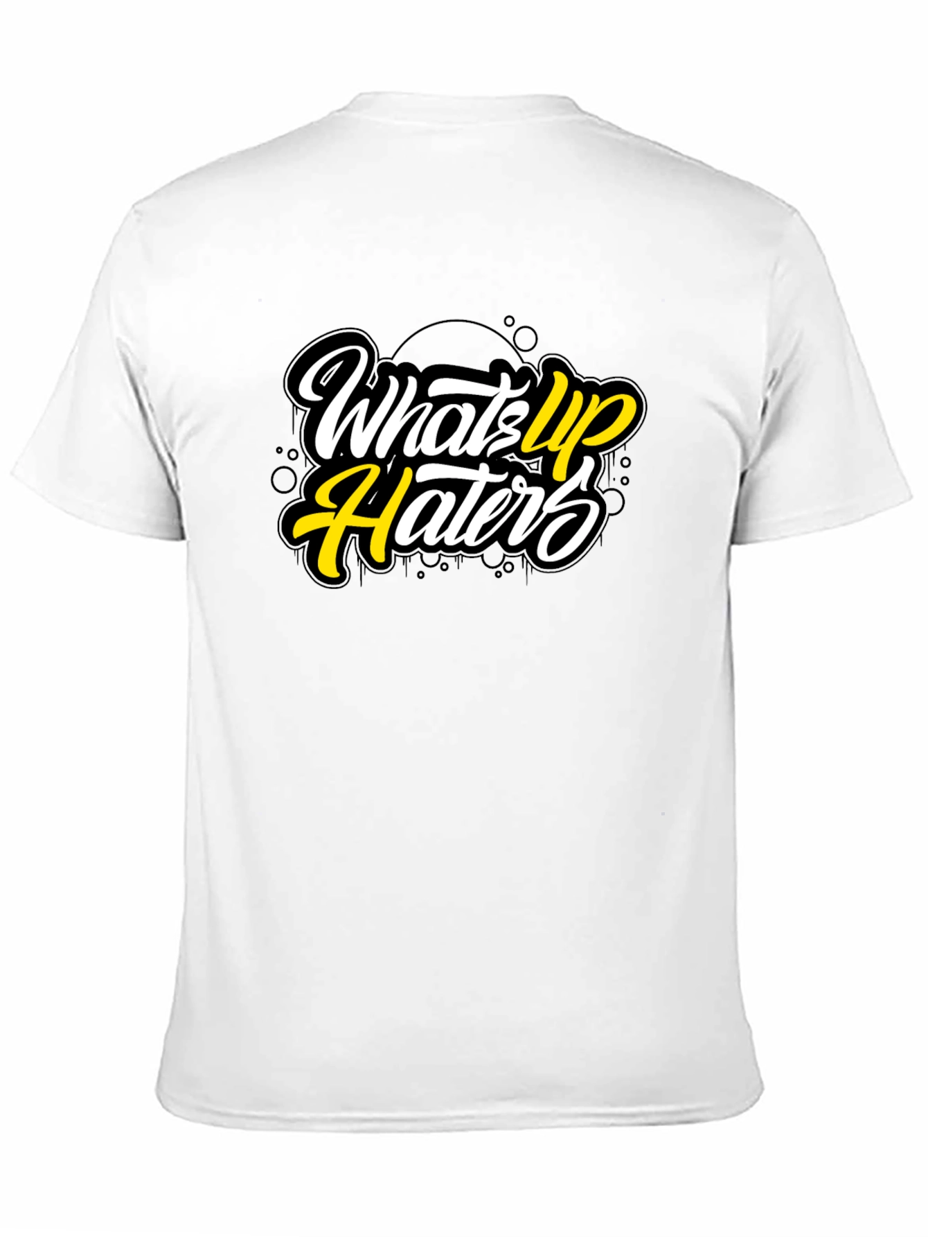 Whats Up Haters Graphic Tee - Black