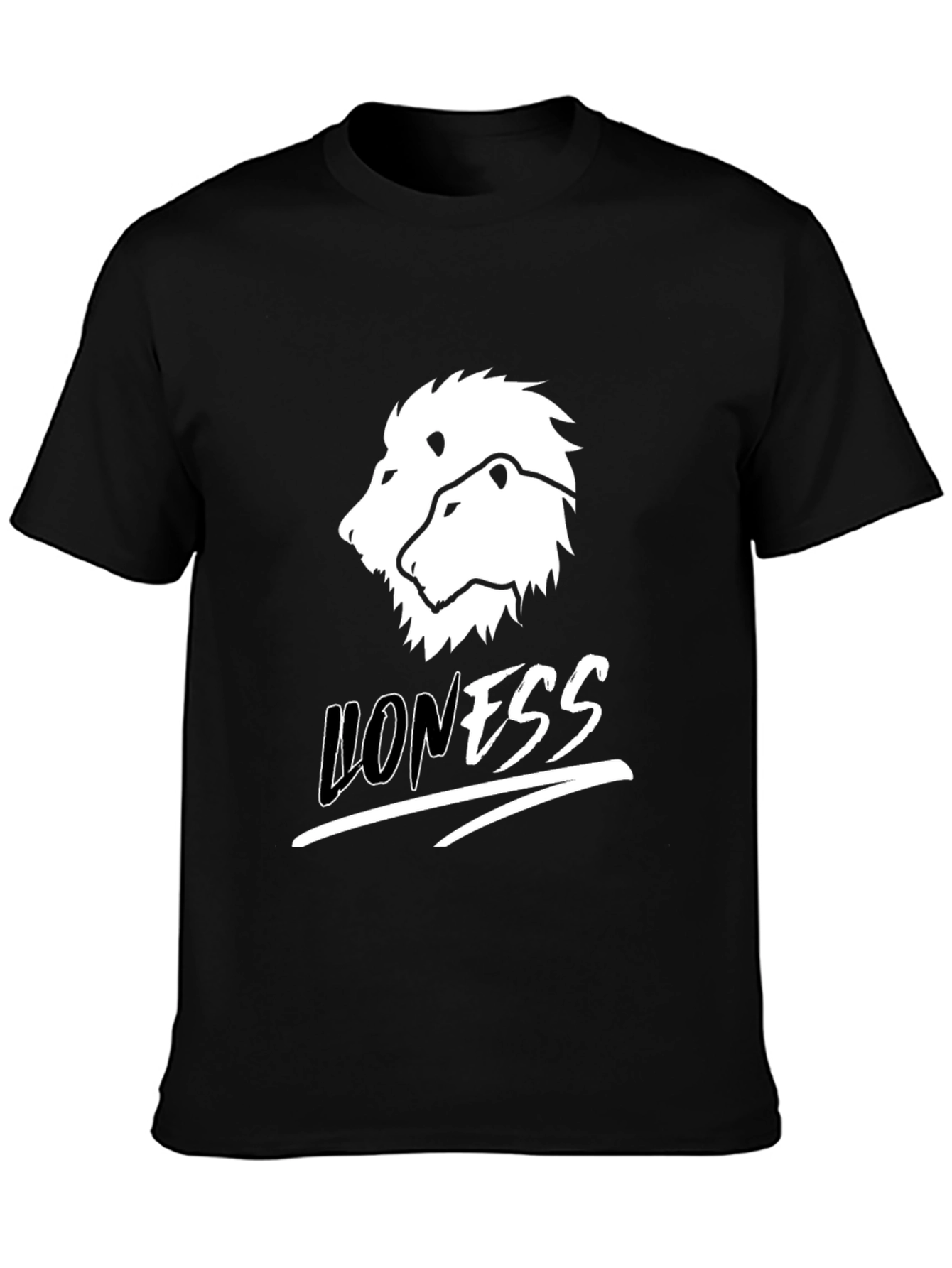 Lioness Graphic Print Black T-Shirt