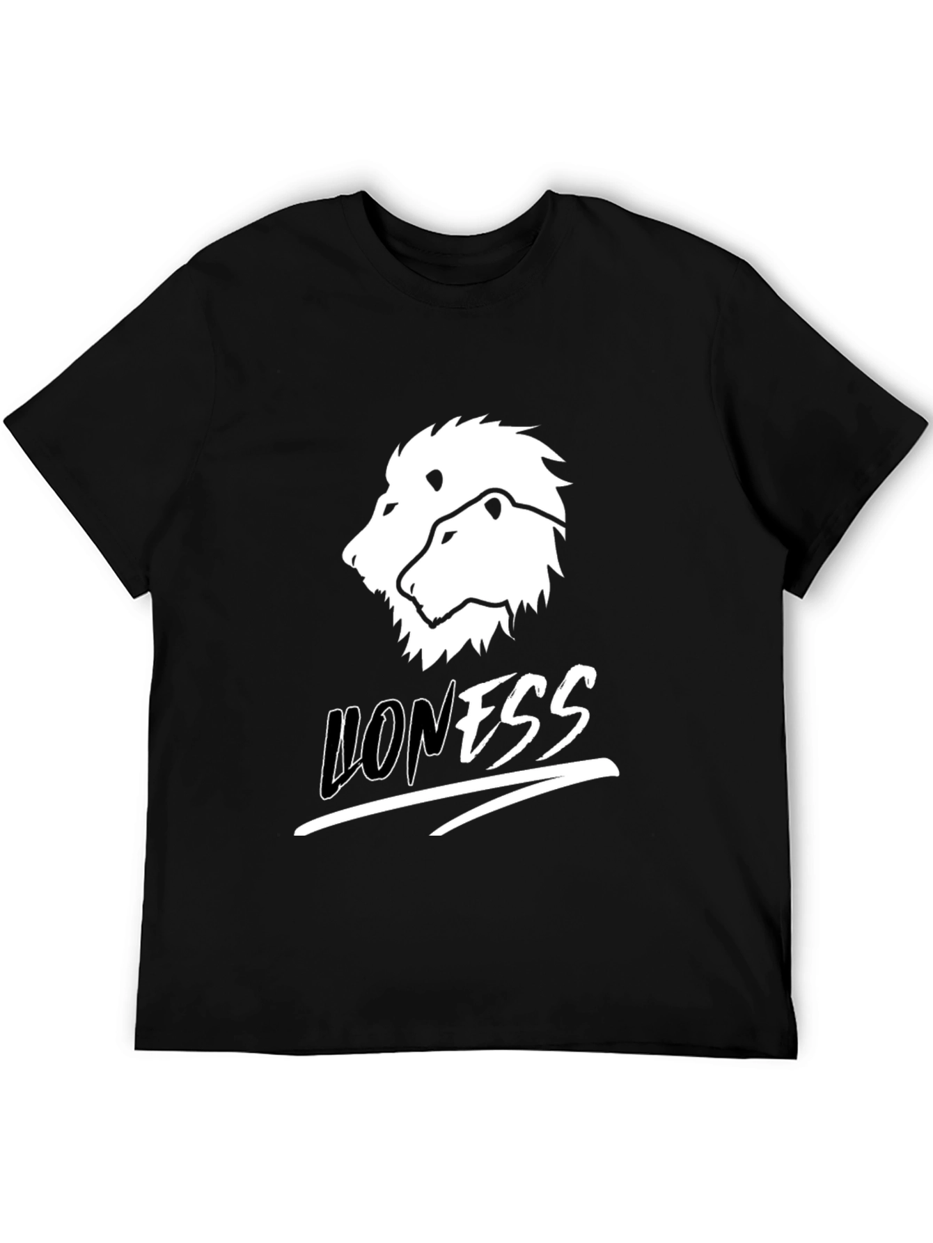 Lioness Graphic Print Black T-Shirt