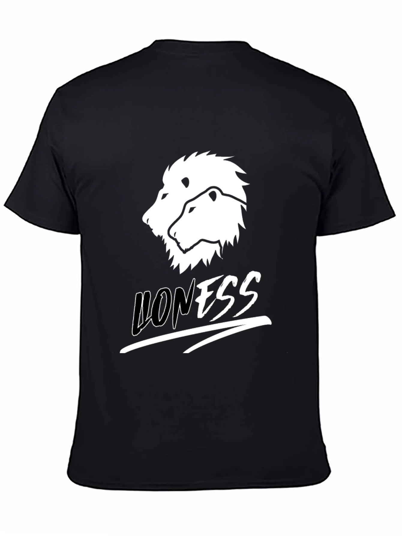 Lioness Graphic Print Black T-Shirt