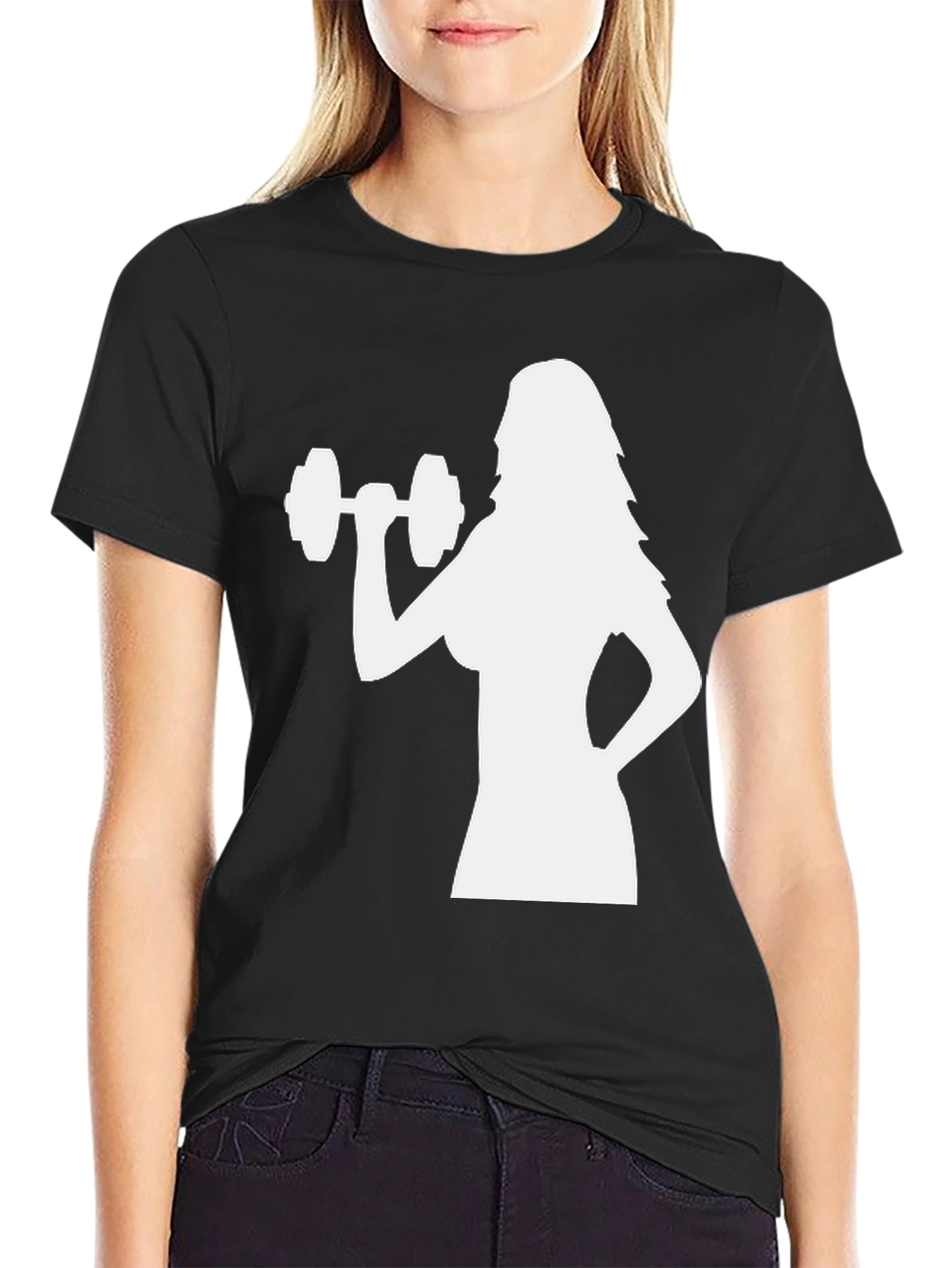 Workout Womans Black T-Shirt