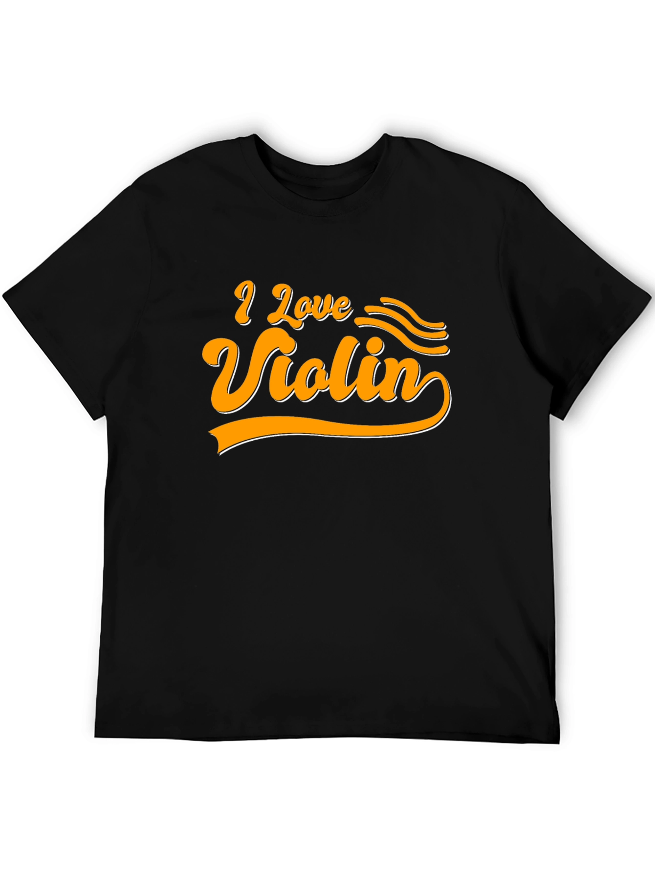 I Love Violin Graphic T-Shirt Musician Tee