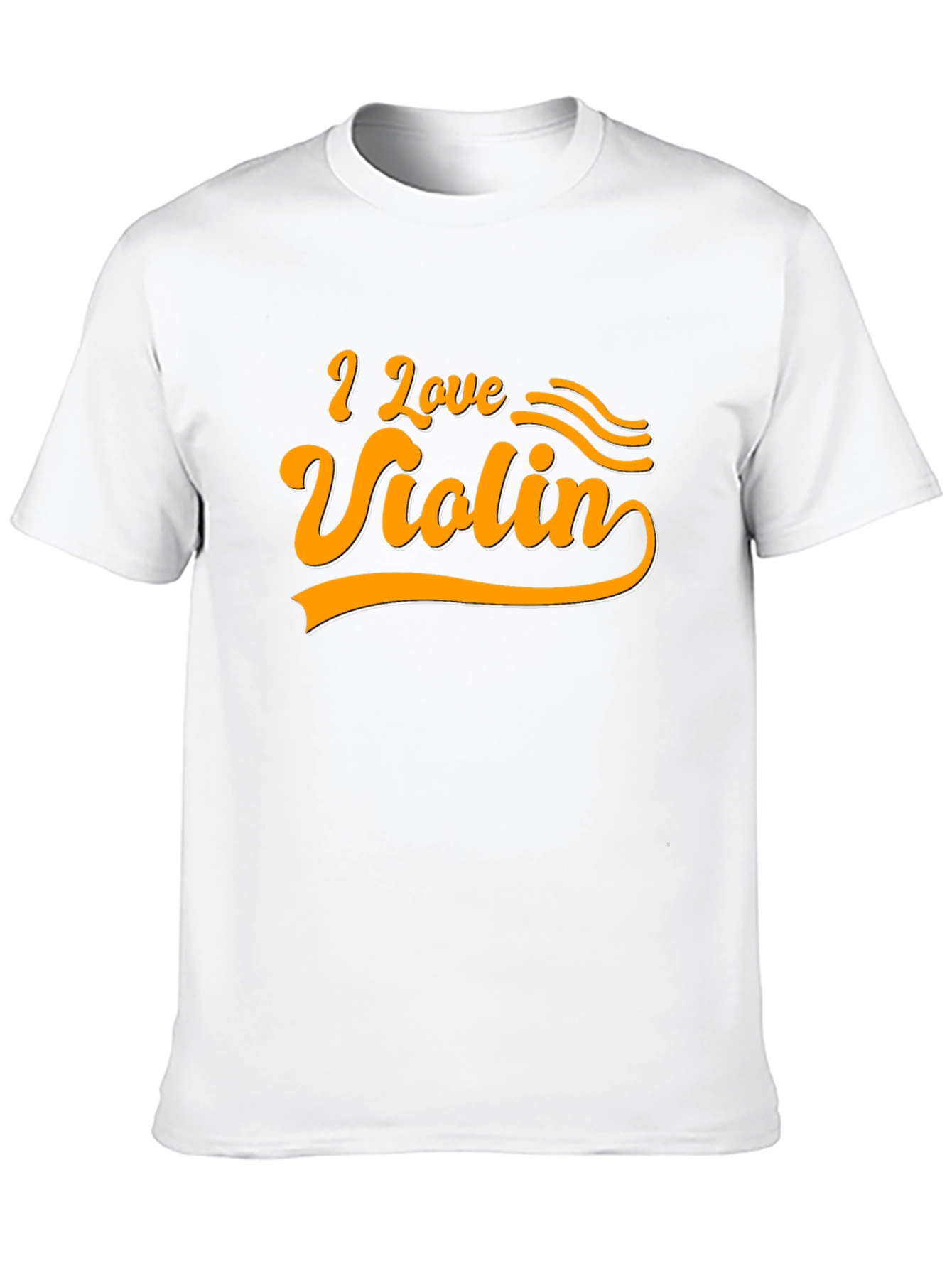 I Love Violin Graphic T-Shirt Musician Tee