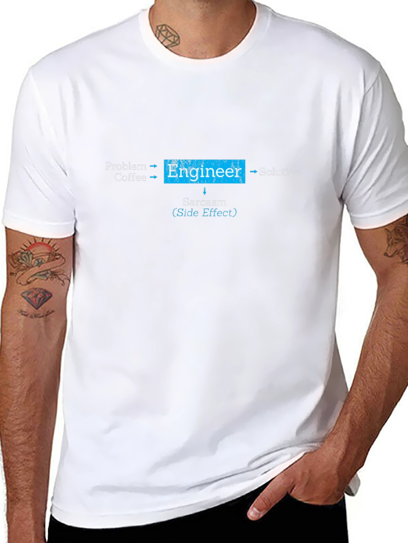 Engineer Flowchart Graphic Tee - Sarcasm Side Effect