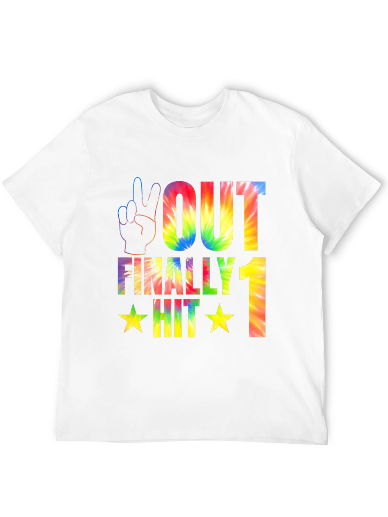 Peace Out Tie Dye Graphic T-Shirt