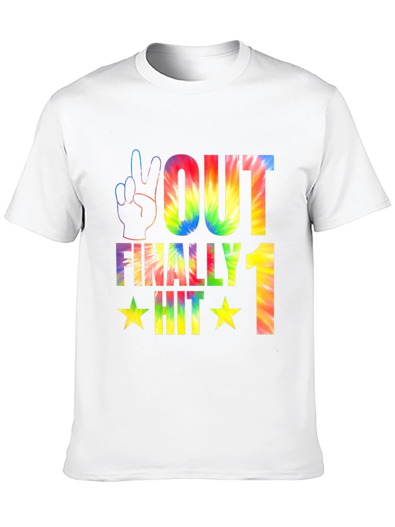 Peace Out Tie Dye Graphic T-Shirt