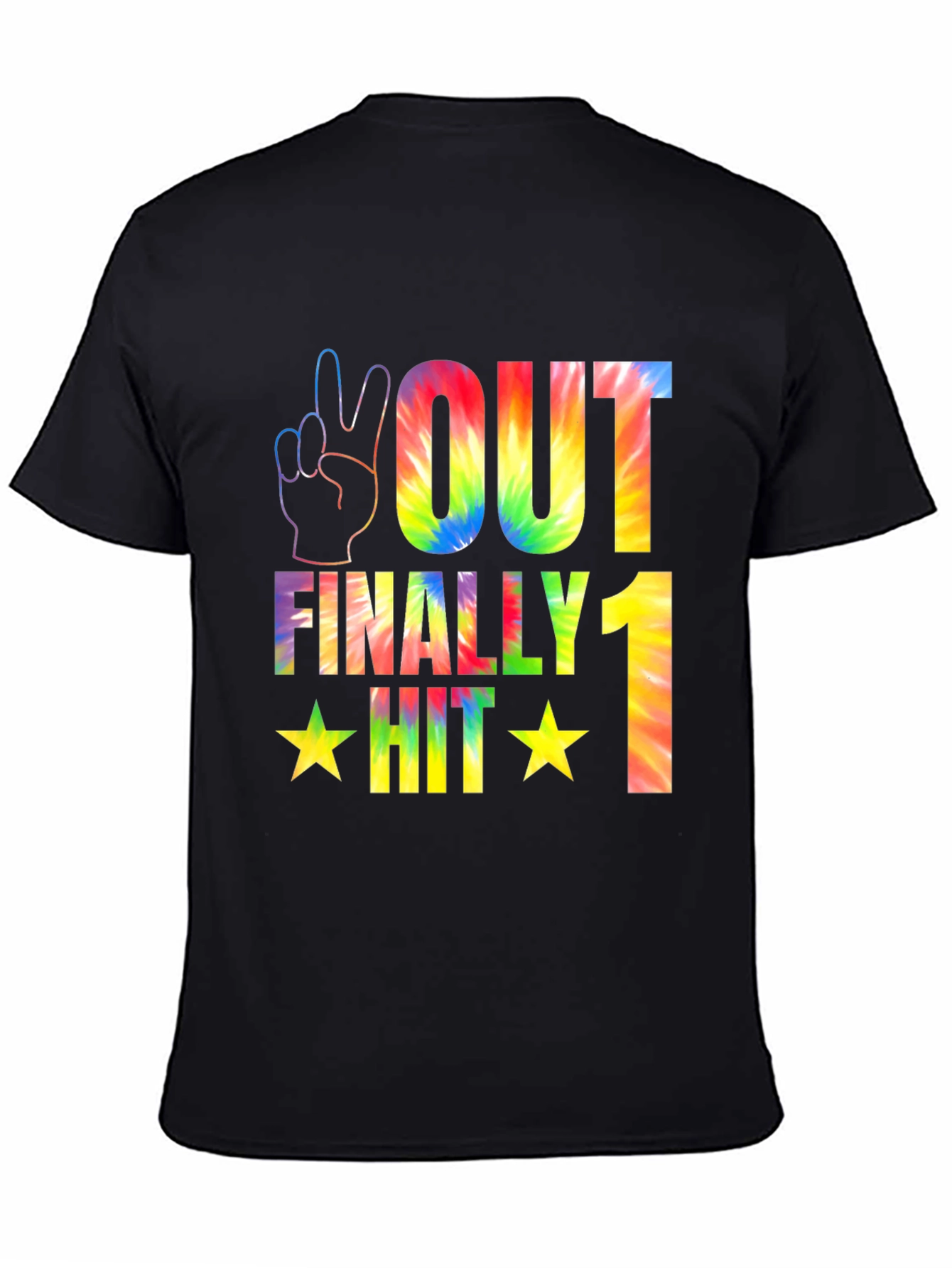 Peace Out Tie Dye Graphic T-Shirt