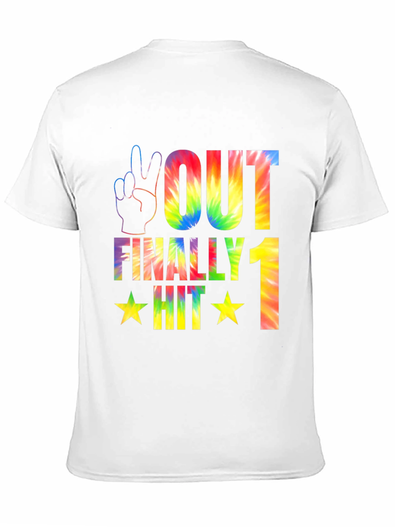 Peace Out Tie Dye Graphic T-Shirt