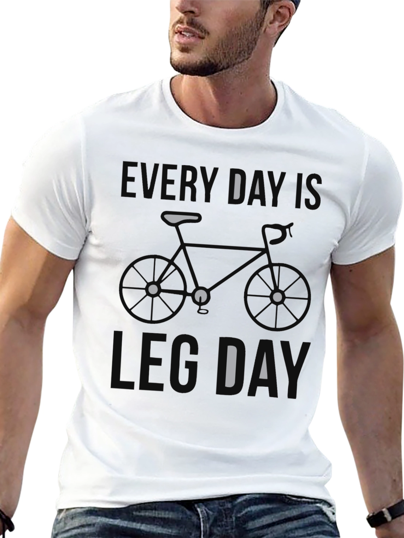 Every Day Is Leg Day Bicycle T-Shirt