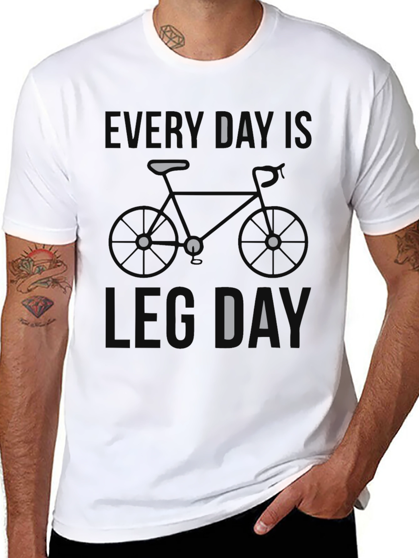 Every Day Is Leg Day Bicycle T-Shirt