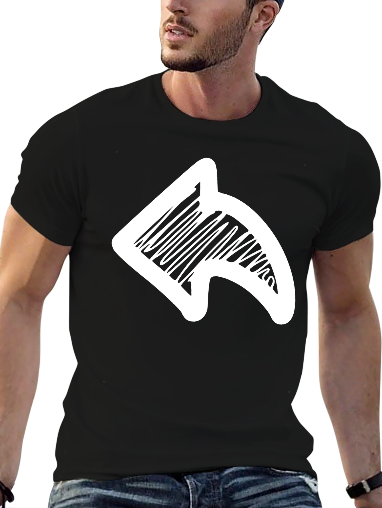 Arrow Graphic Black T-Shirt