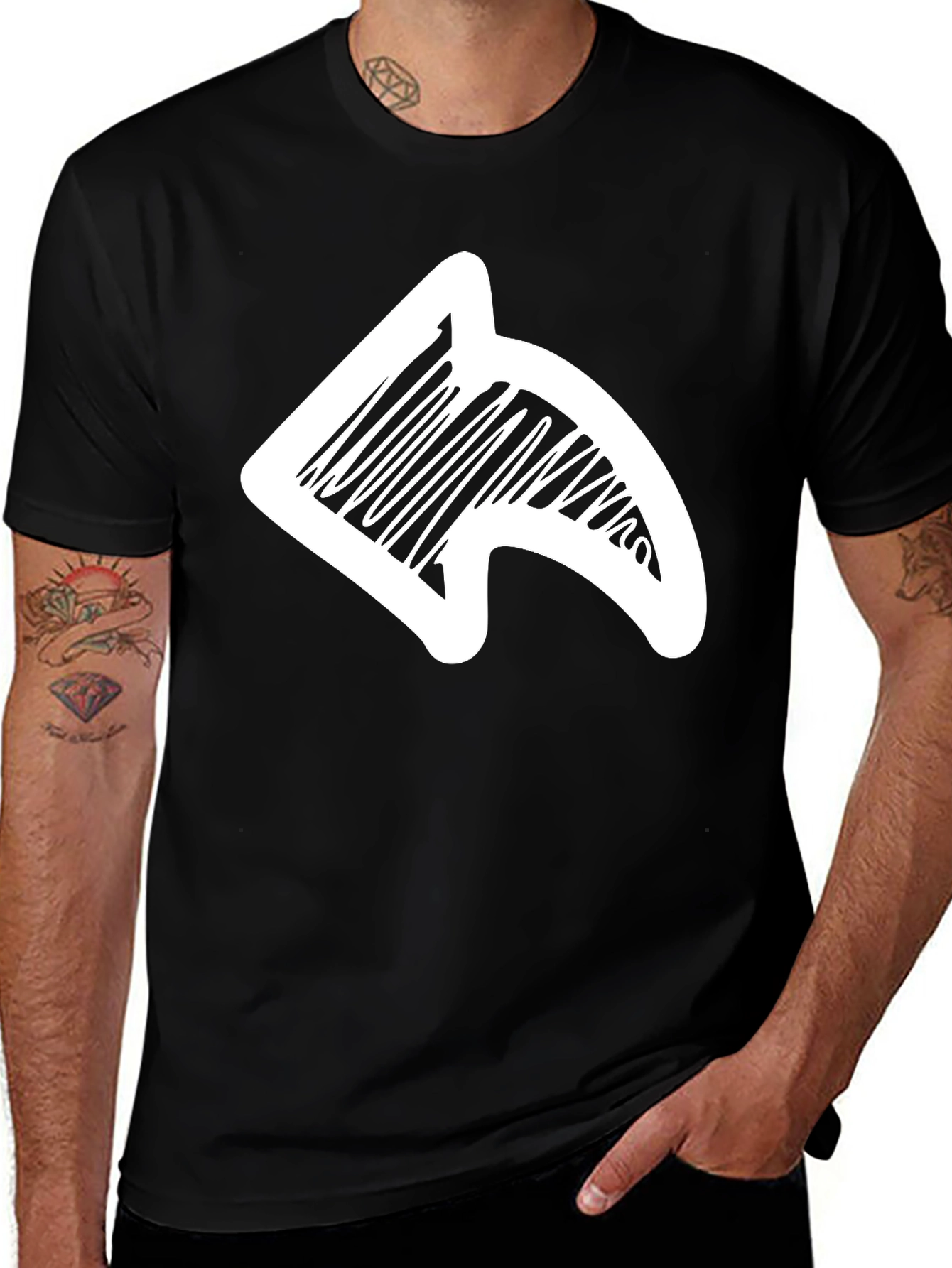 Arrow Graphic Black T-Shirt