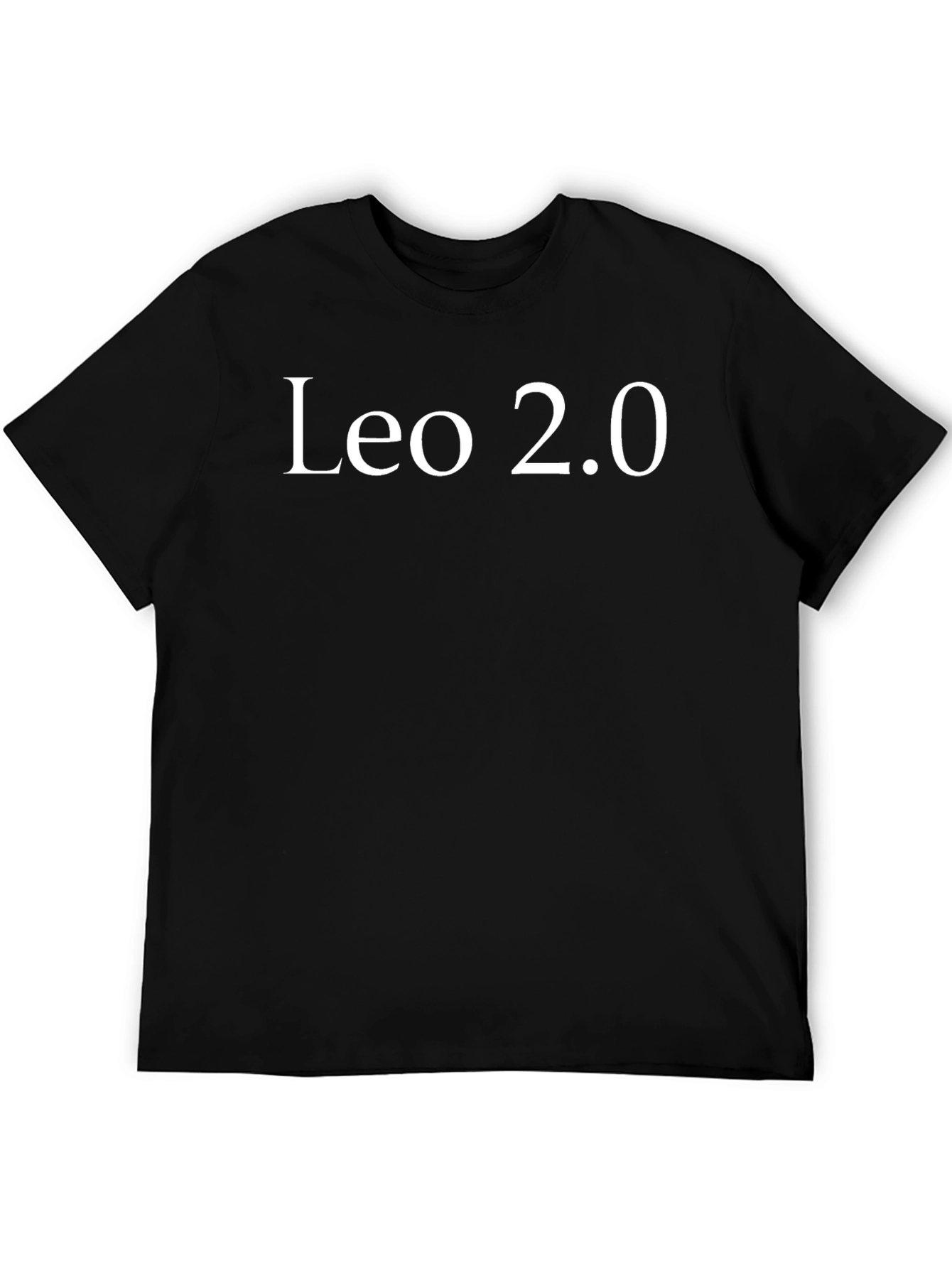 Leo 2.0 Black Graphic T-Shirt - Casual Style