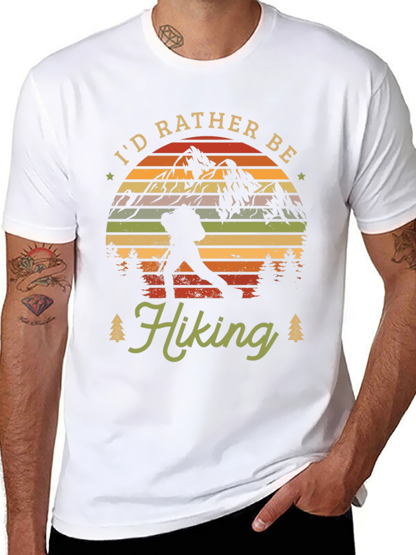 Id Rather Be Hiking Graphic Tee