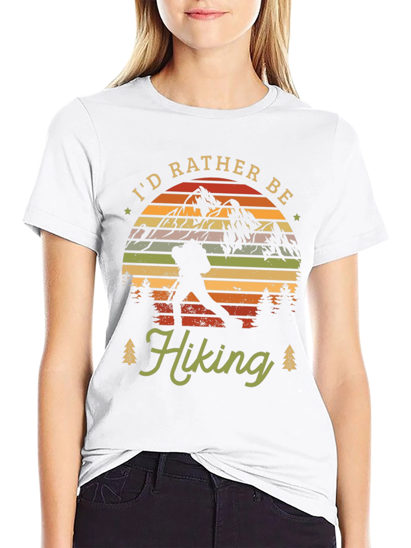 Id Rather Be Hiking Graphic Tee