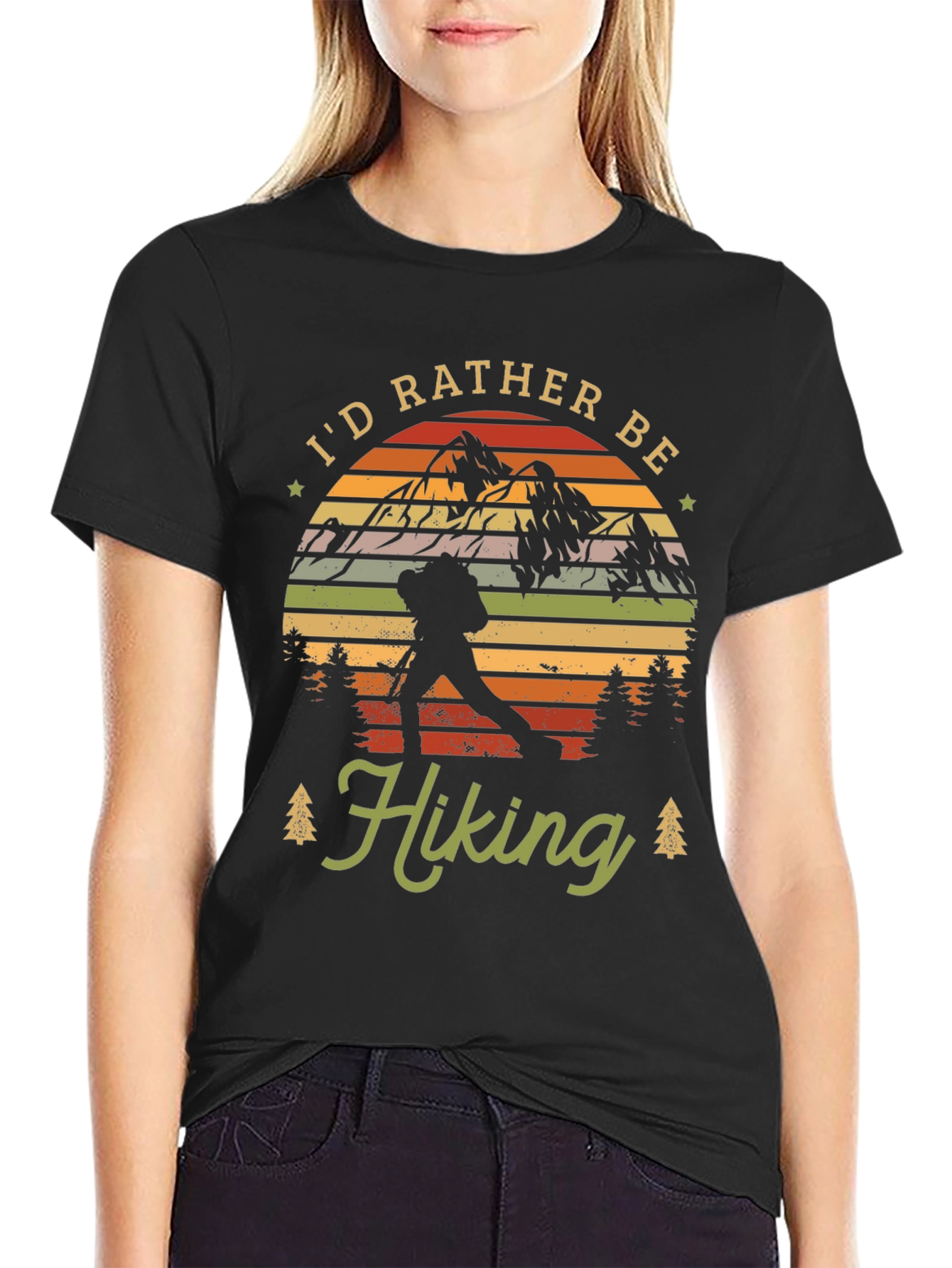 Id Rather Be Hiking Graphic Tee