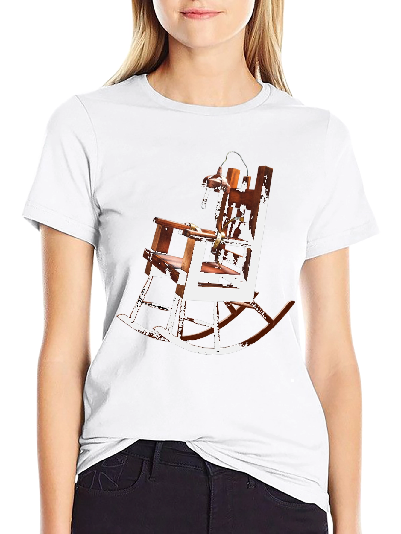 Electric Chair Rocking Chair Graphic Tee - Unique Design