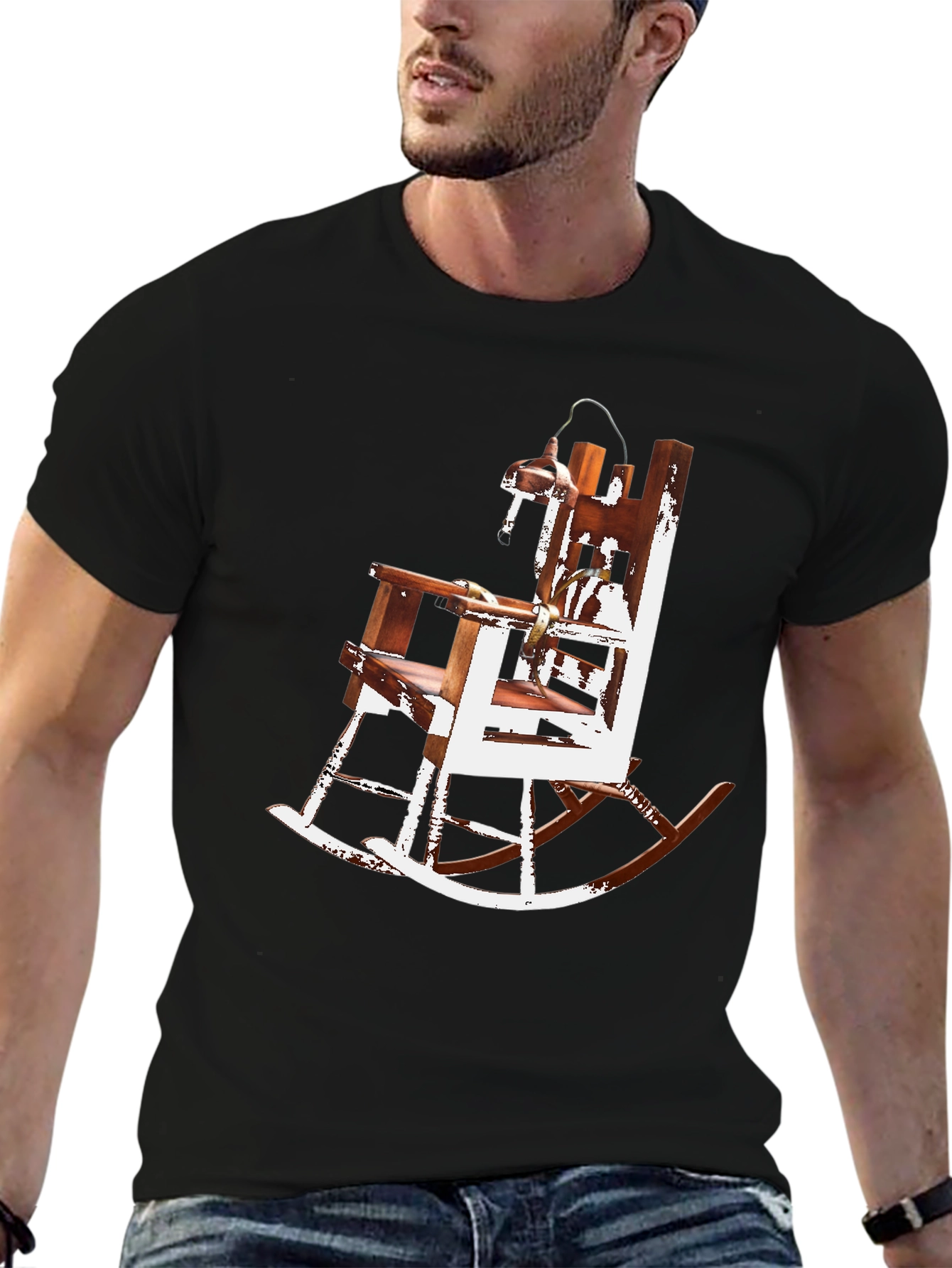 Electric Chair Rocking Chair Graphic Tee - Unique Design