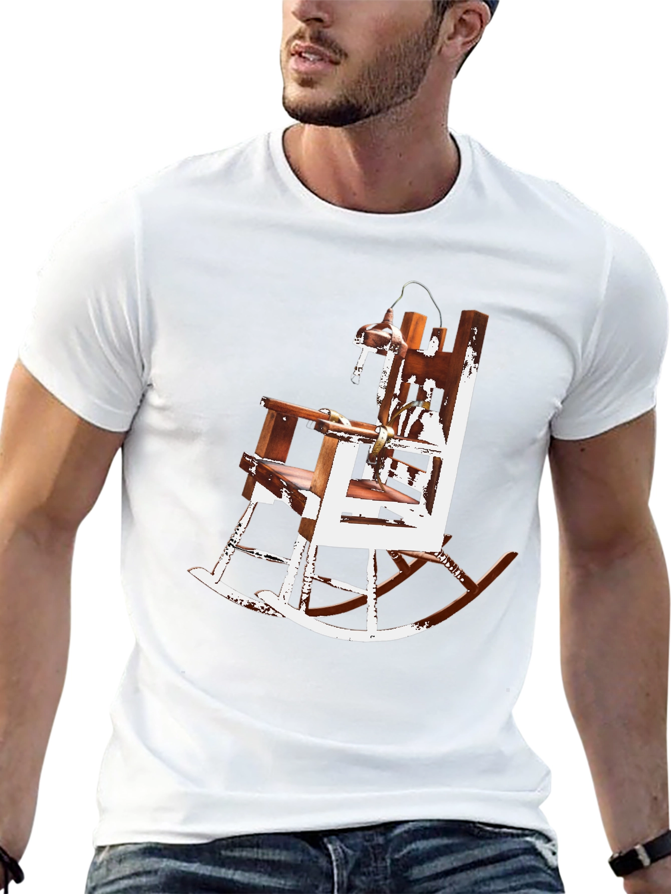 Electric Chair Rocking Chair Graphic Tee - Unique Design