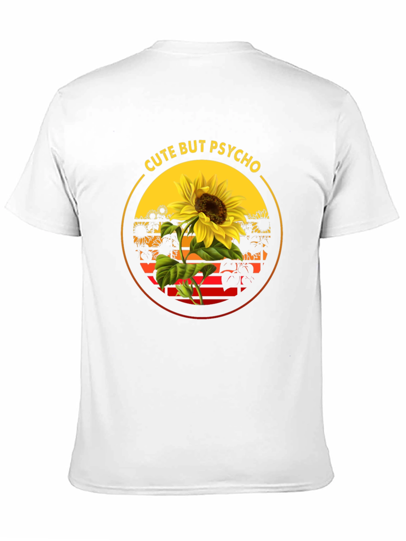 Cute But Psycho Sunflower Graphic Tee