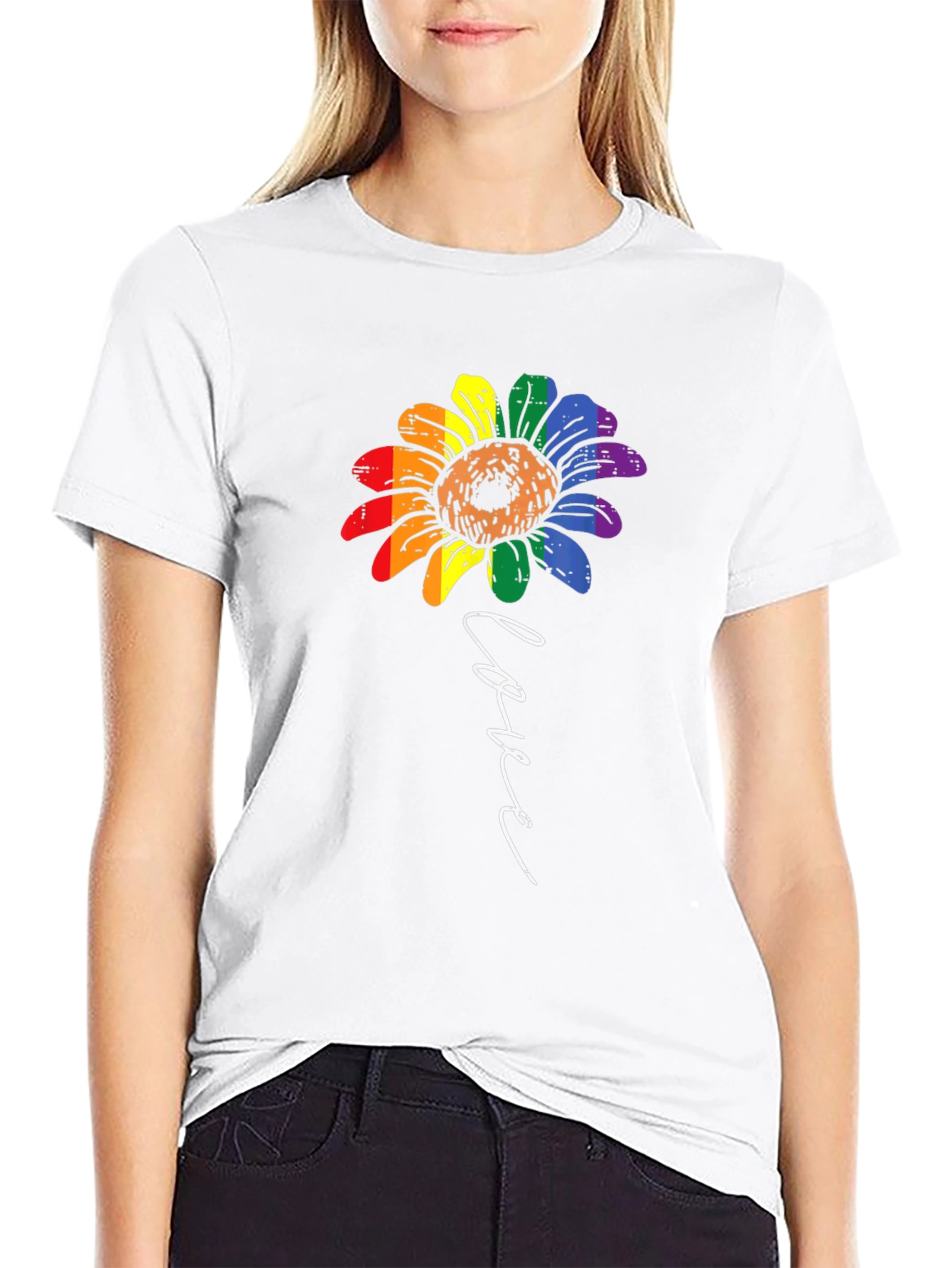 Love Sunflower LGBT Pride T-Shirt