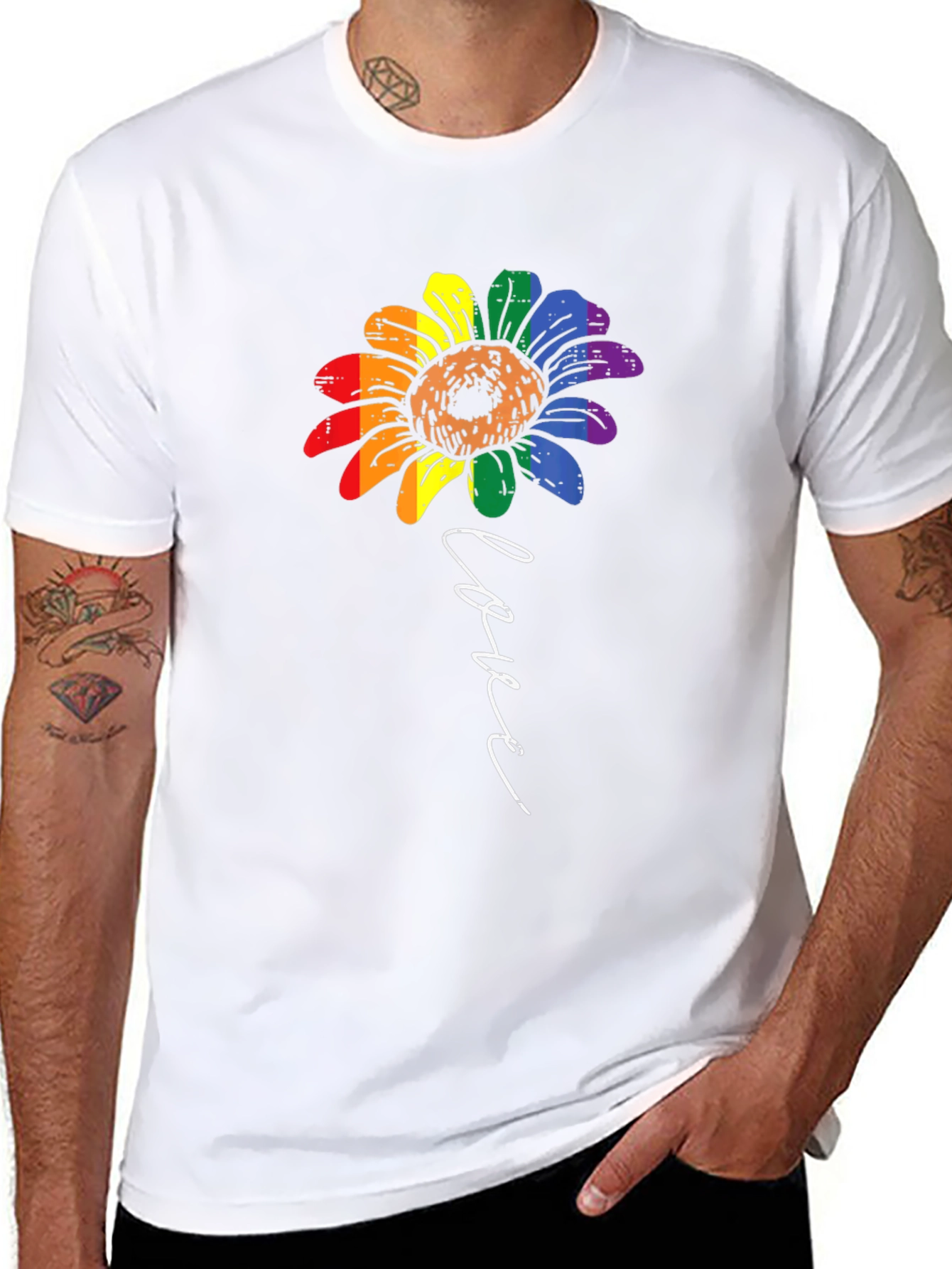 Love Sunflower LGBT Pride T-Shirt