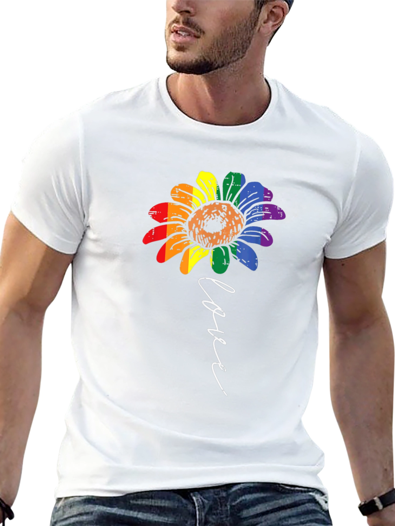 Love Sunflower LGBT Pride T-Shirt