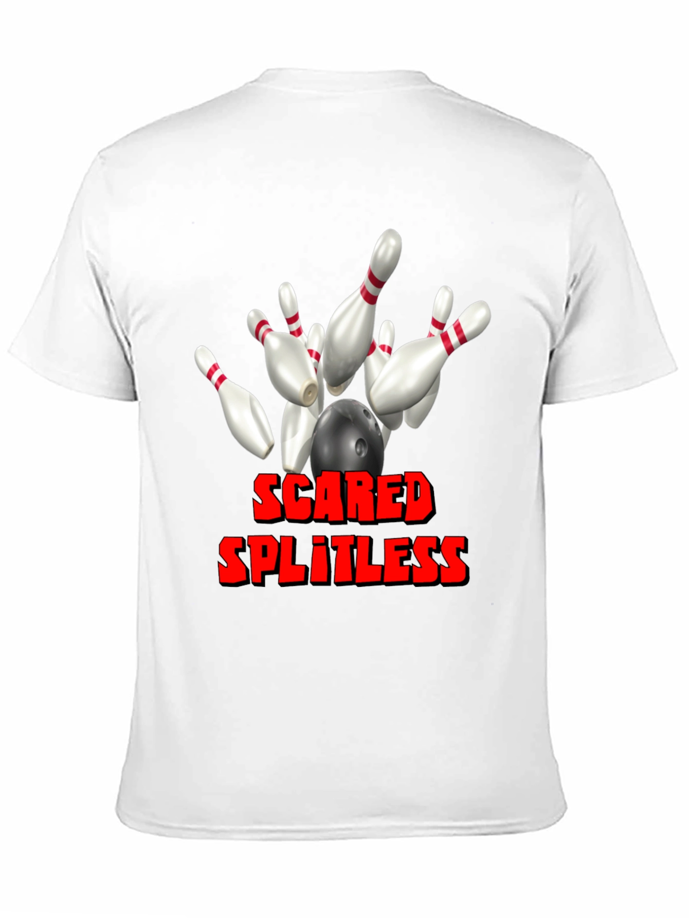 Scared Splitless Bowling Graphic Tee
