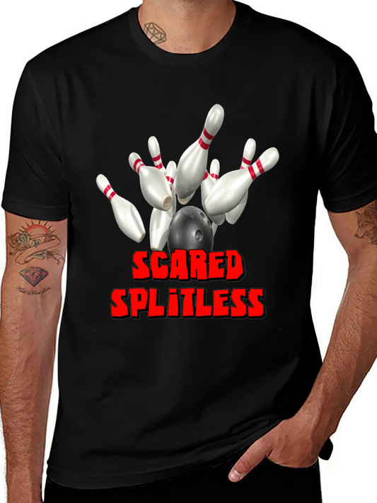Scared Splitless Bowling Graphic Tee