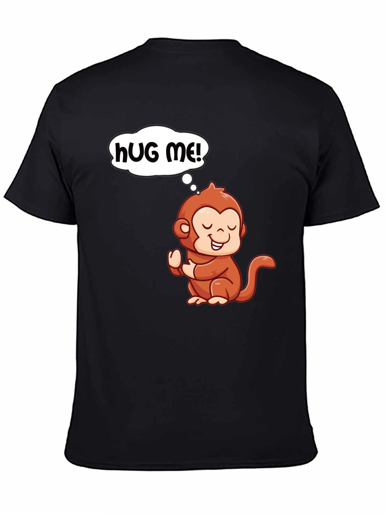 Cute Monkey Graphic T-Shirt - Hug Me!