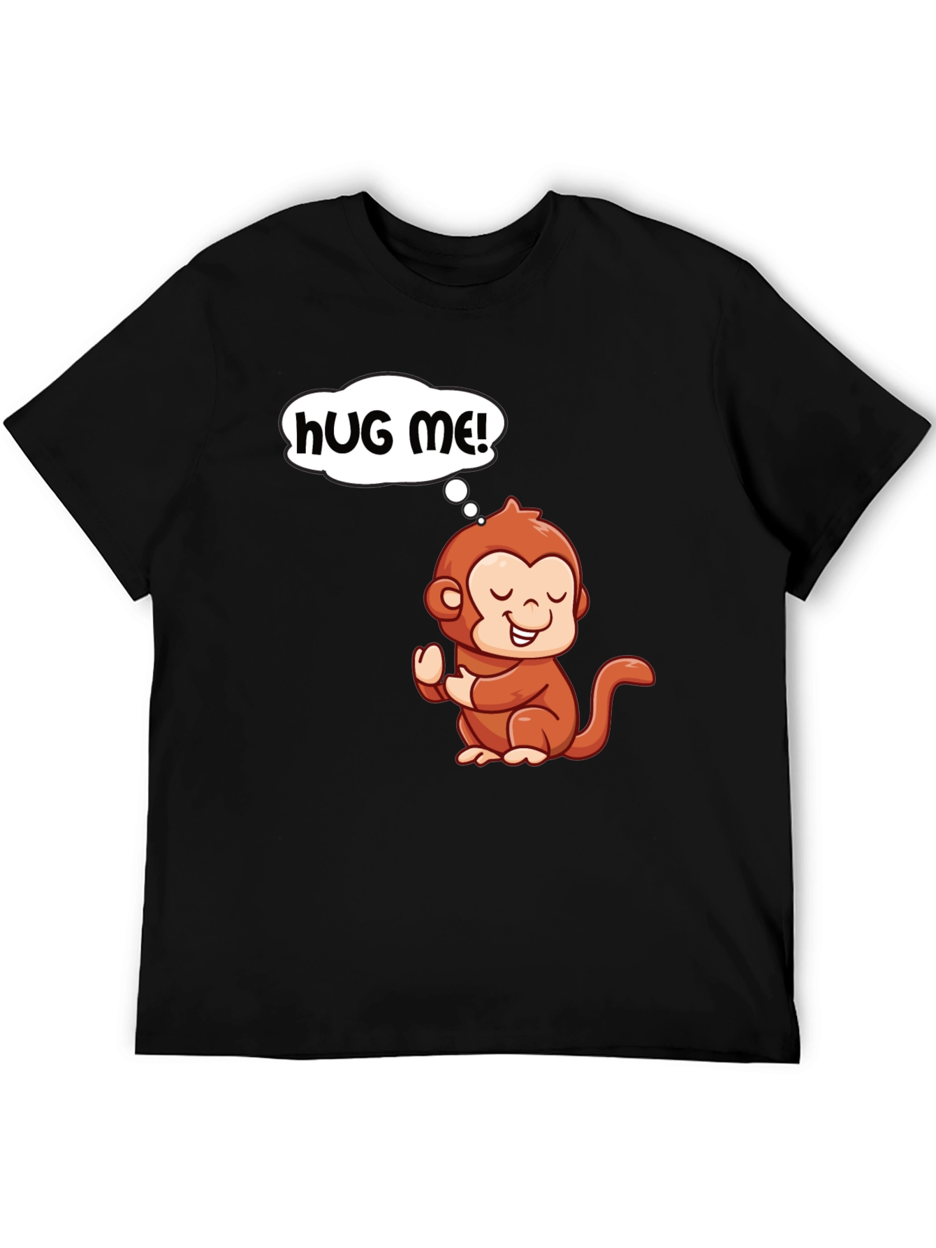Cute Monkey Graphic T-Shirt - Hug Me!